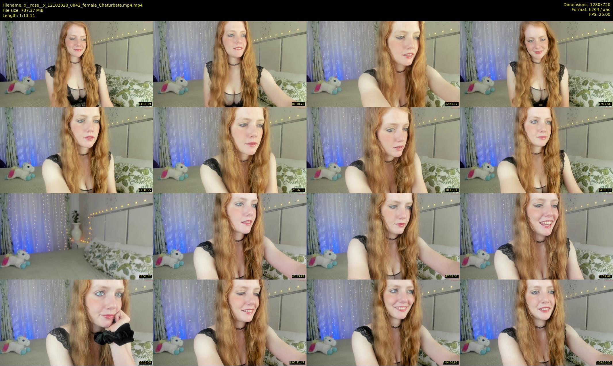 x__rose__x — 74 minute Chaturbate female cam show recording, 720p, Oct 12, 2020