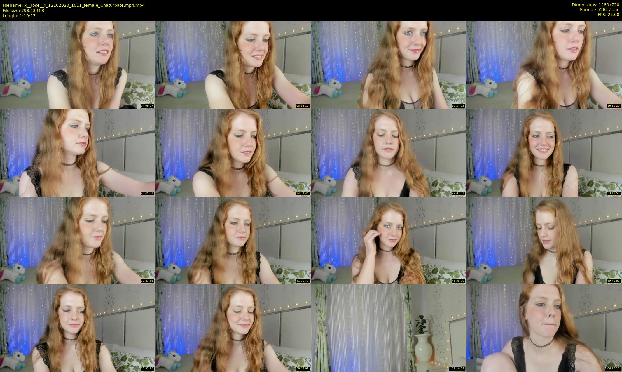 x__rose__x — 71 minute Chaturbate female cam show recording, 720p, Oct 12, 2020
