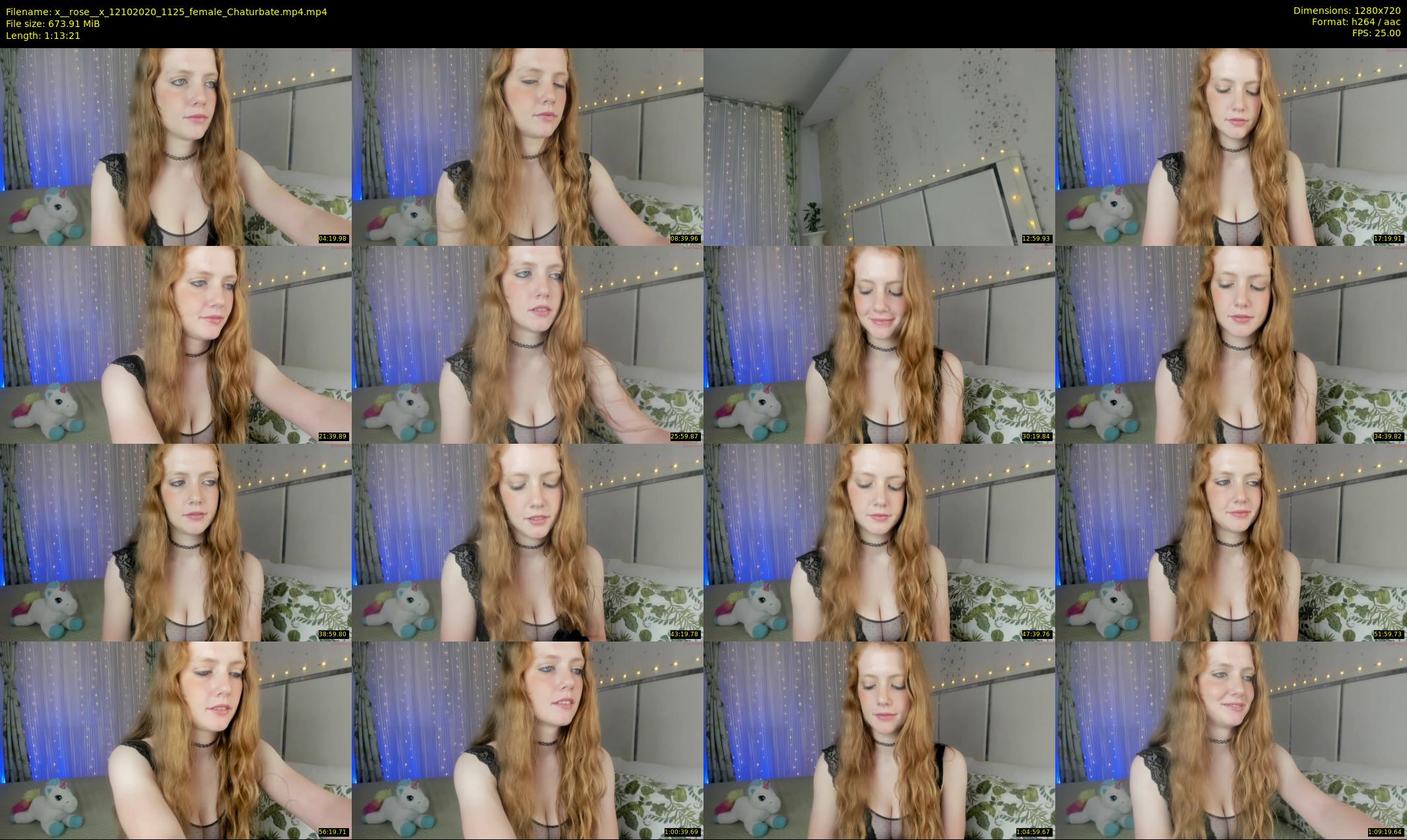 x__rose__x — 74 minute Chaturbate female cam show recording, 720p, Oct 12, 2020
