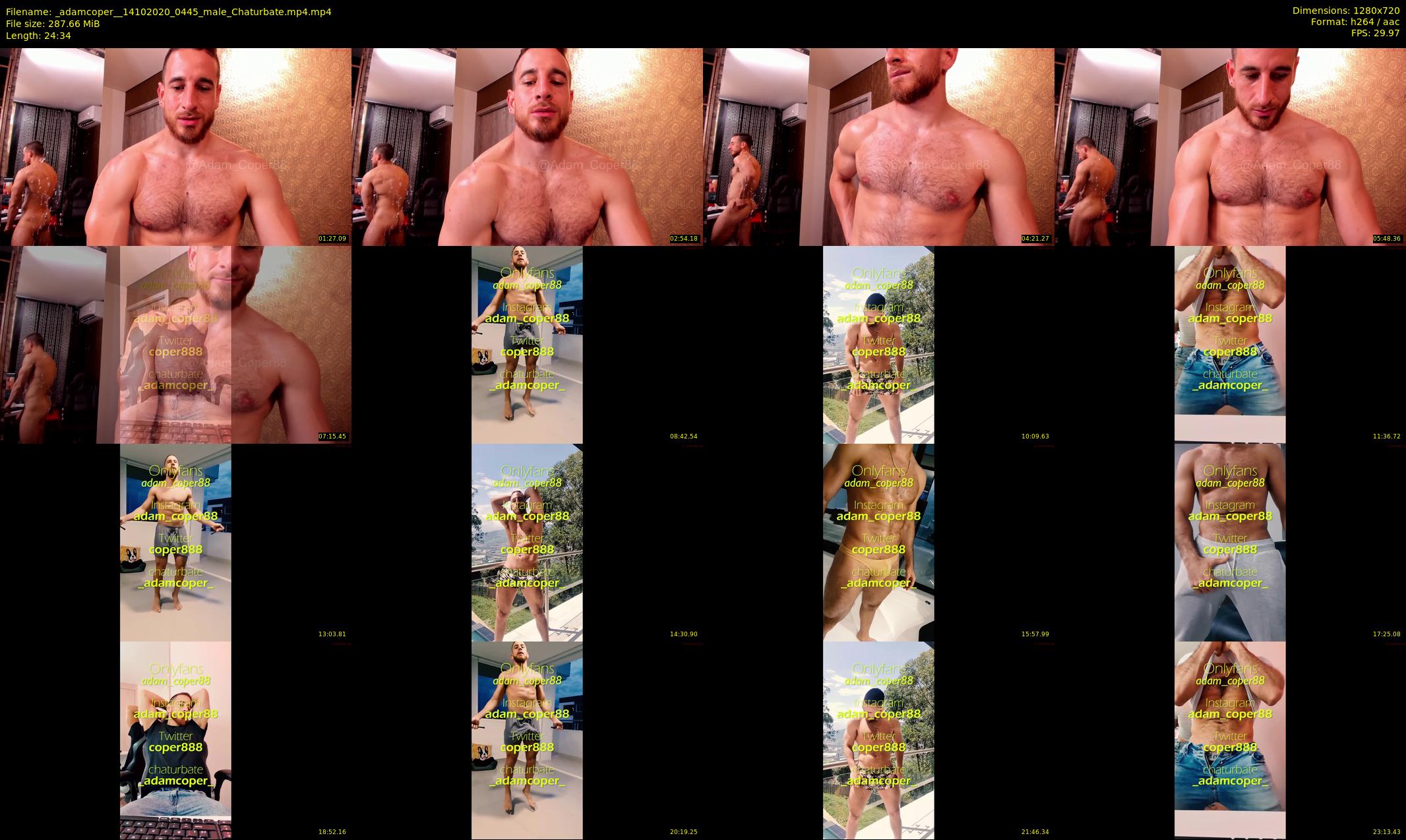 _adamcoper_ — 25 minute Chaturbate male cam show recording, 720p, Oct 14, 2020