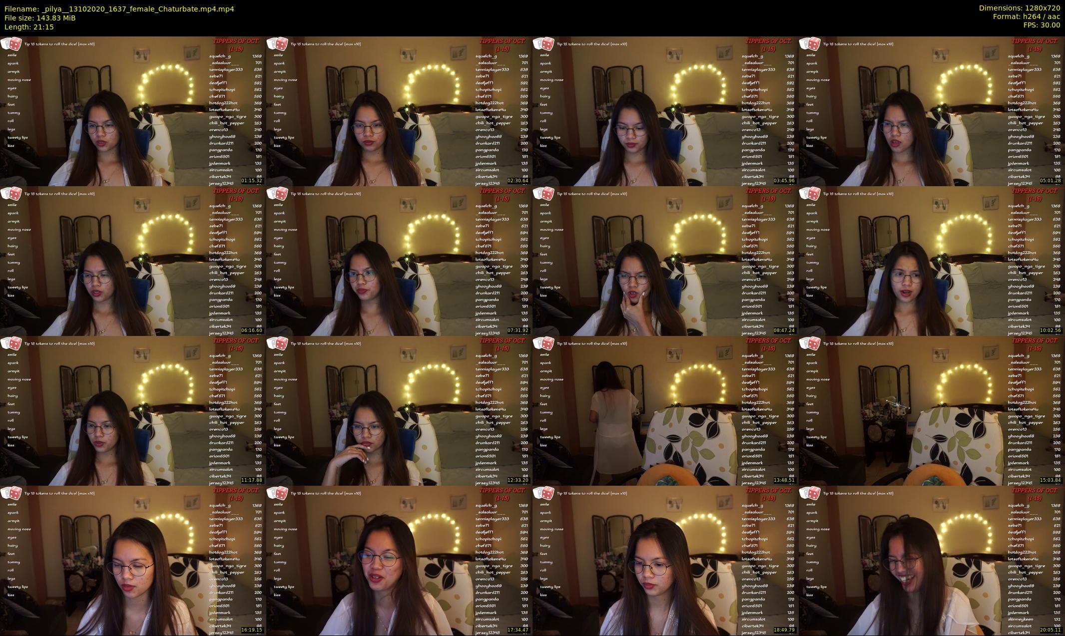 _pilya_ — 22 minute Chaturbate female cam show recording, 720p, Oct 13, 2020