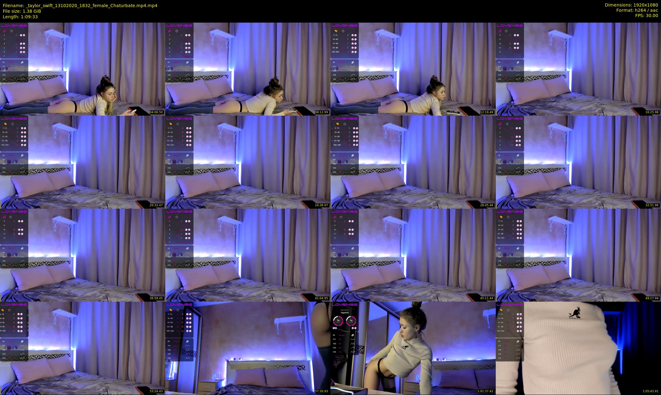 _taylor_swift — 70 minute Chaturbate female cam show recording, 1080p, Oct 13, 2020