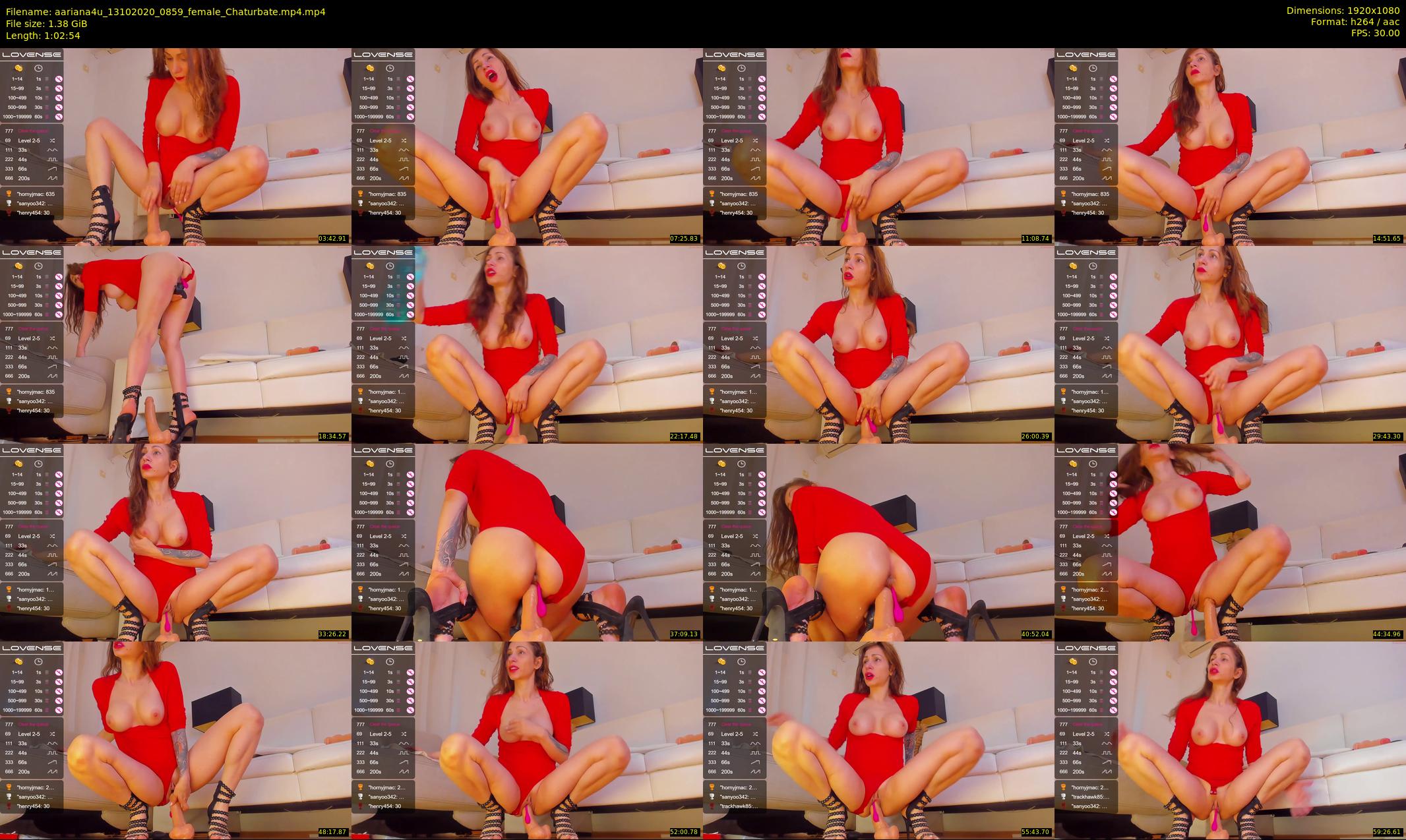 aariana4u — 63 minute Chaturbate female cam show recording, 1080p, Oct 13, 2020