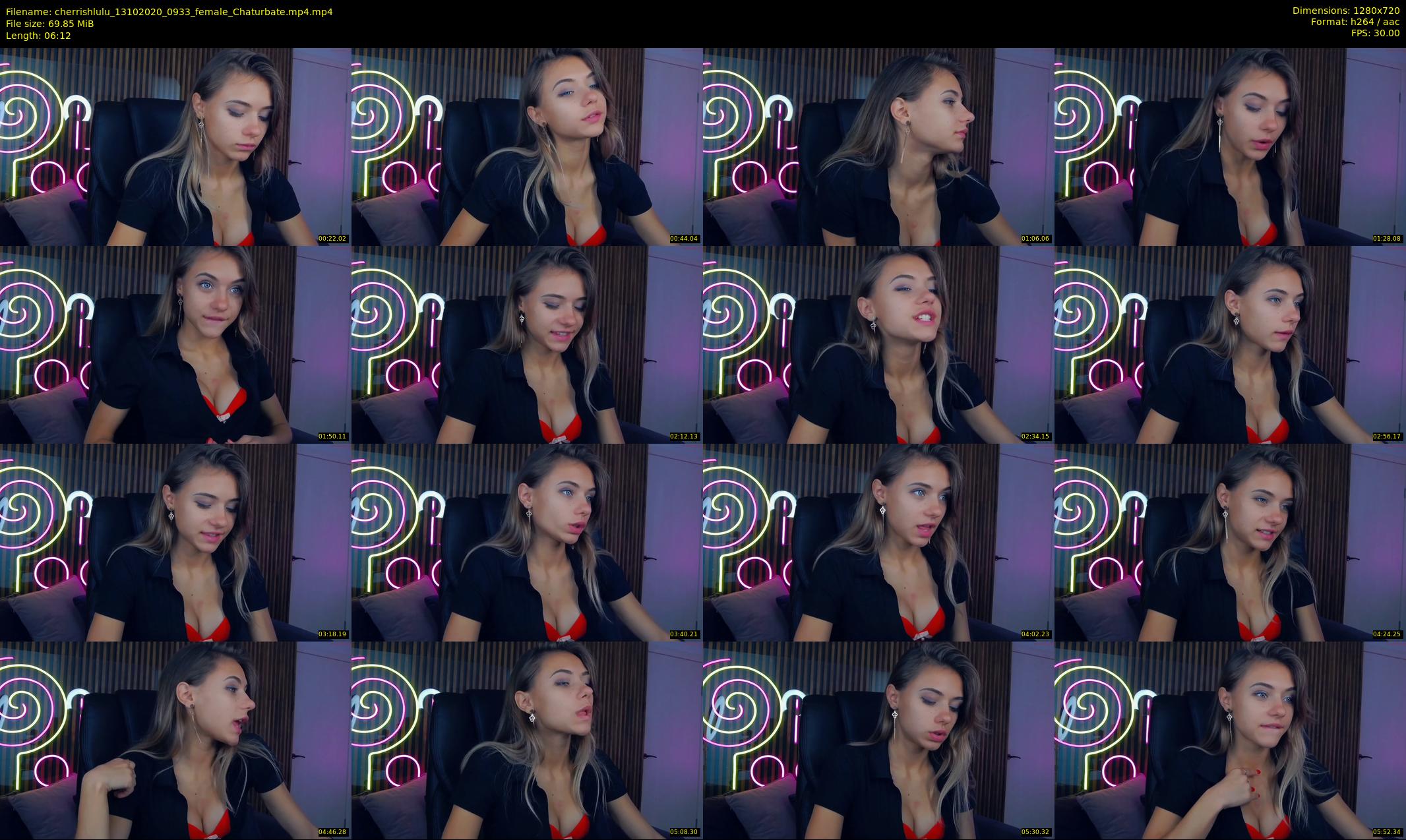 cherrishlulu — 7 minute Chaturbate female cam show recording, 720p, Oct 13, 2020