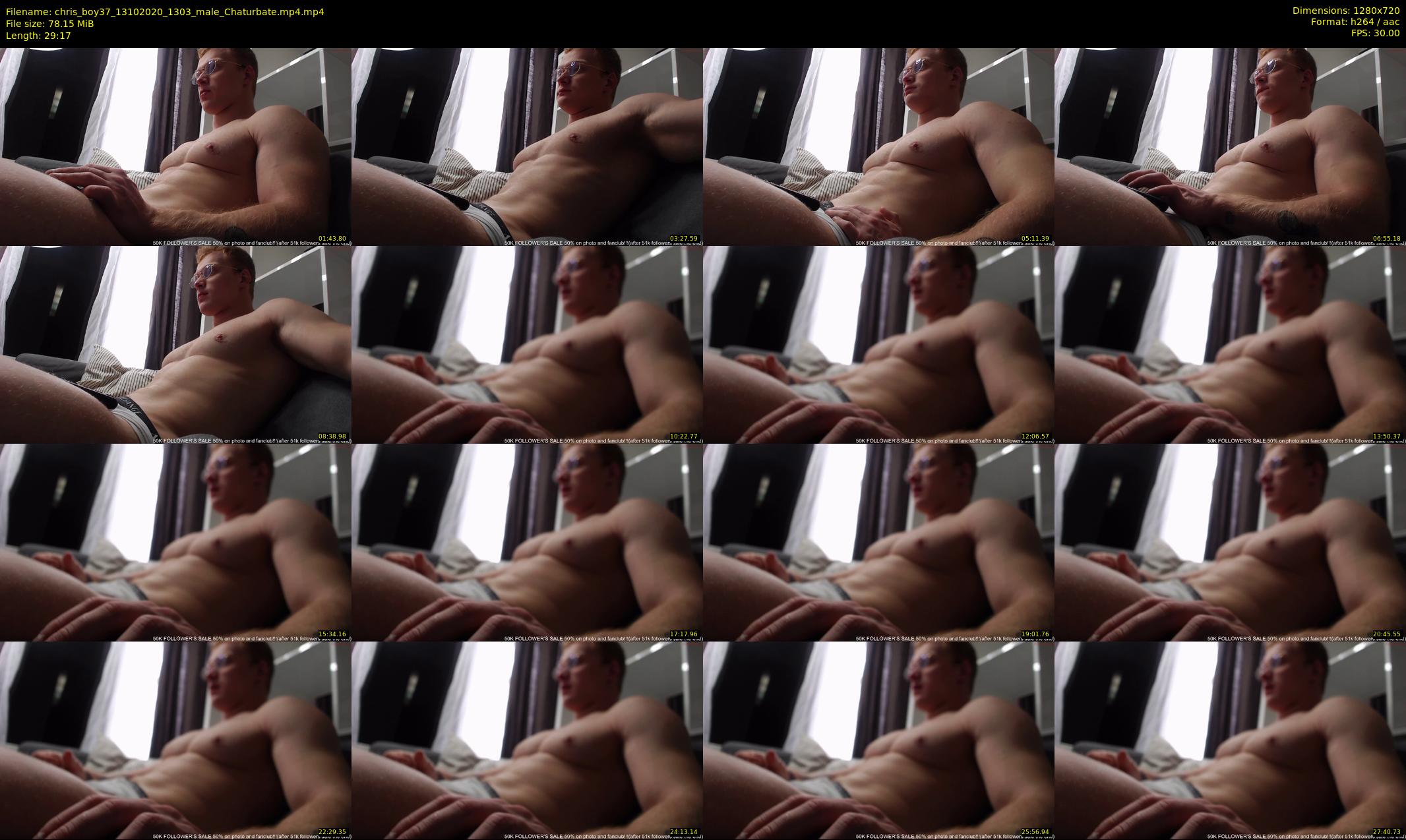 chris_boy37 — 30 minute Chaturbate male cam show recording, 720p, Oct 13, 2020