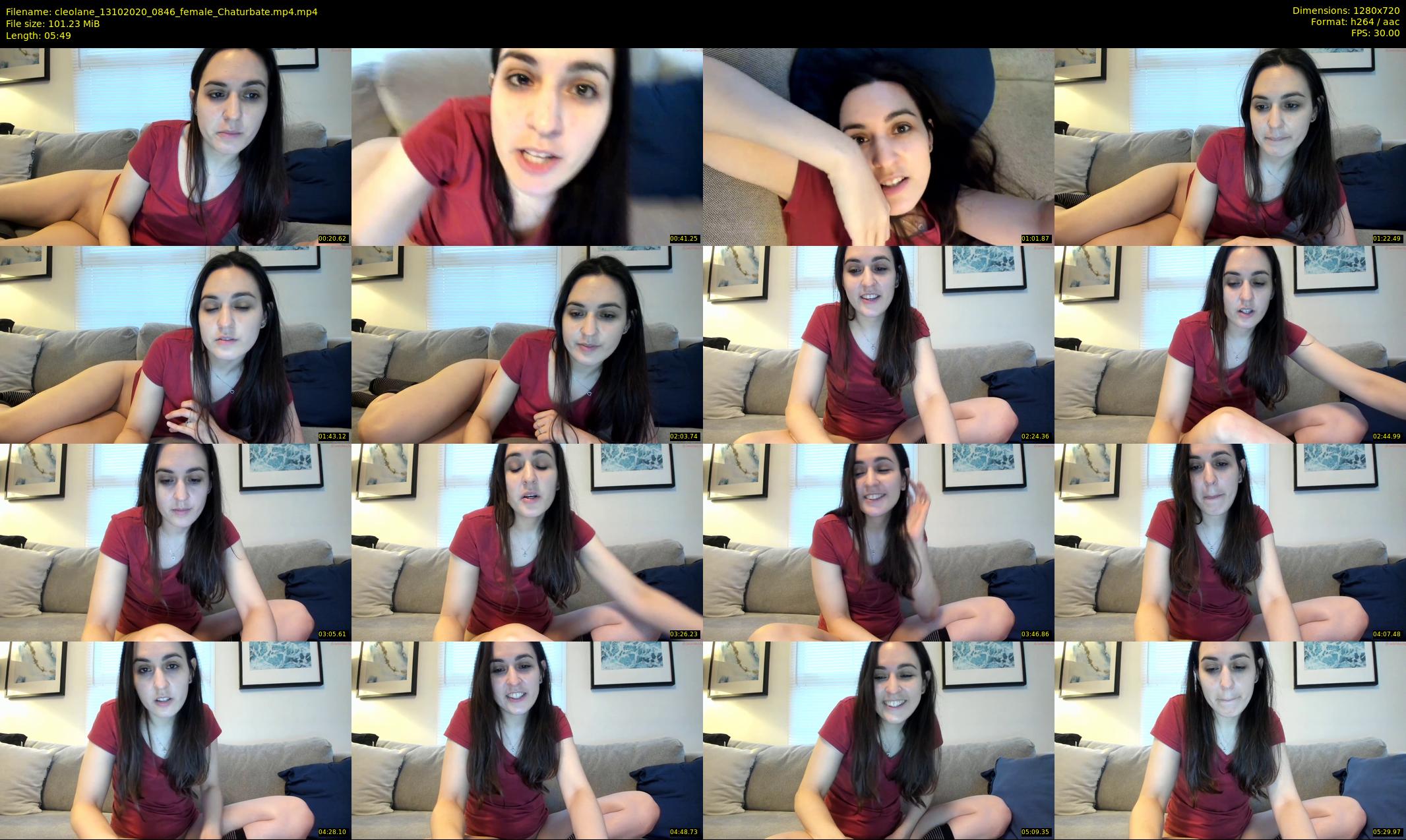 cleolane — 6 minute Chaturbate female cam show recording, 720p, Oct 13, 2020