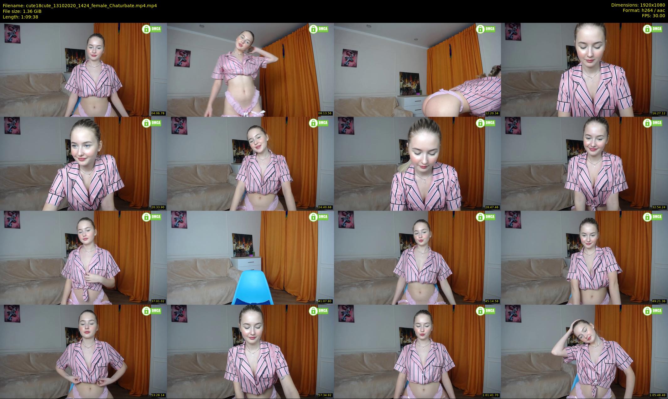cute18cute — 70 minute Chaturbate female cam show recording, 1080p, Oct 13, 2020