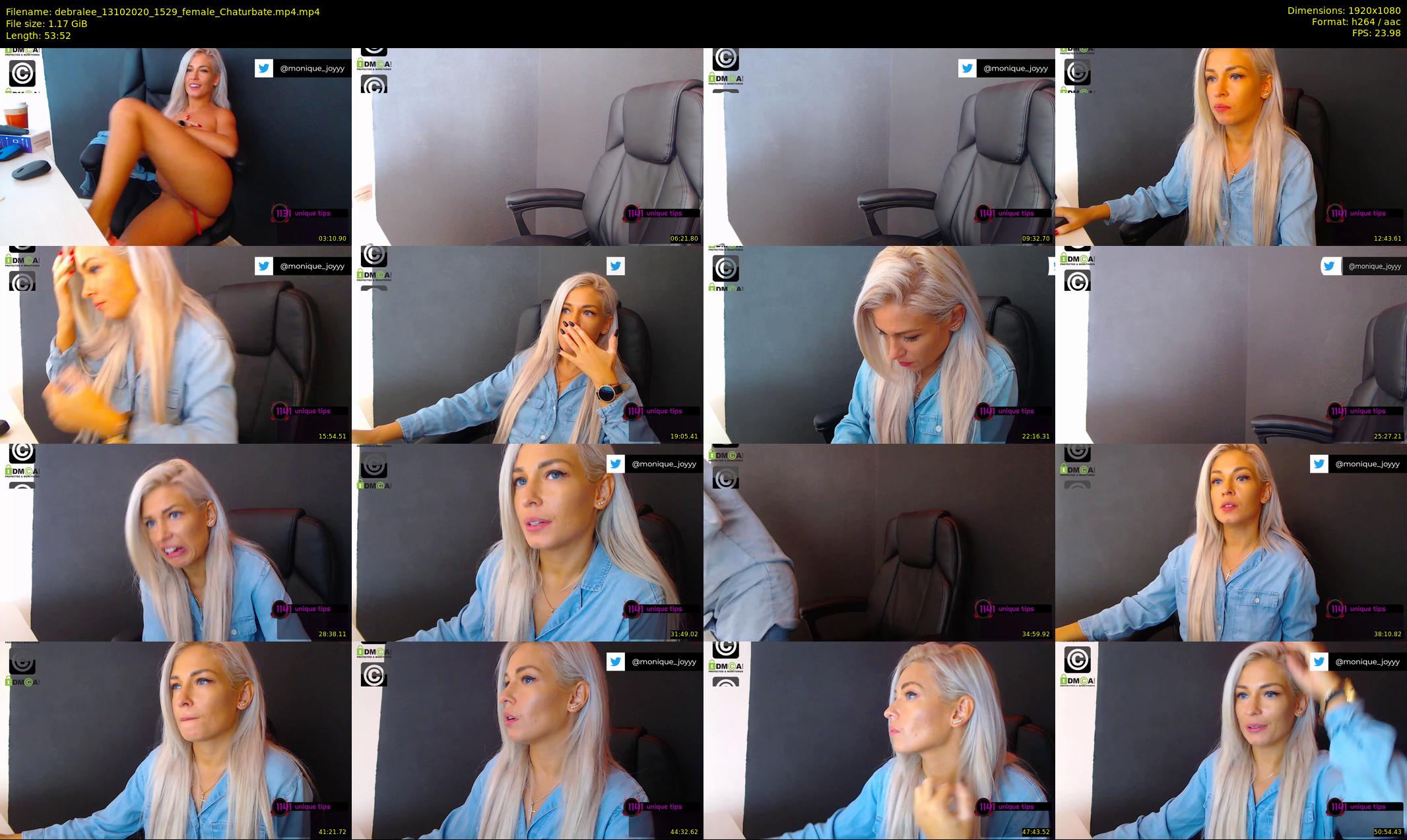 debralee — 54 minute Chaturbate female cam show recording, 1080p, Oct 13, 2020