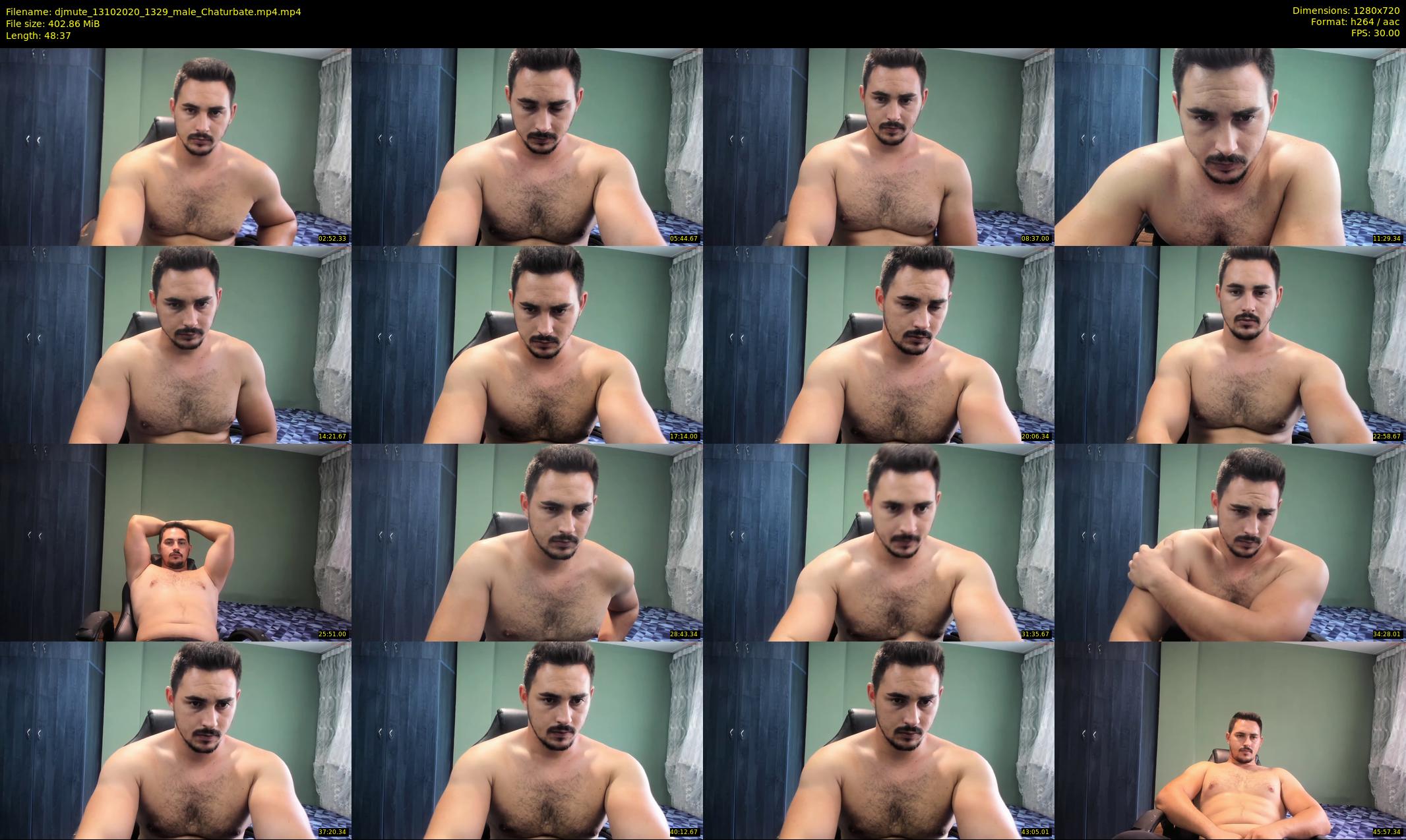 djmute — 49 minute Chaturbate male cam show recording, 720p, Oct 13, 2020