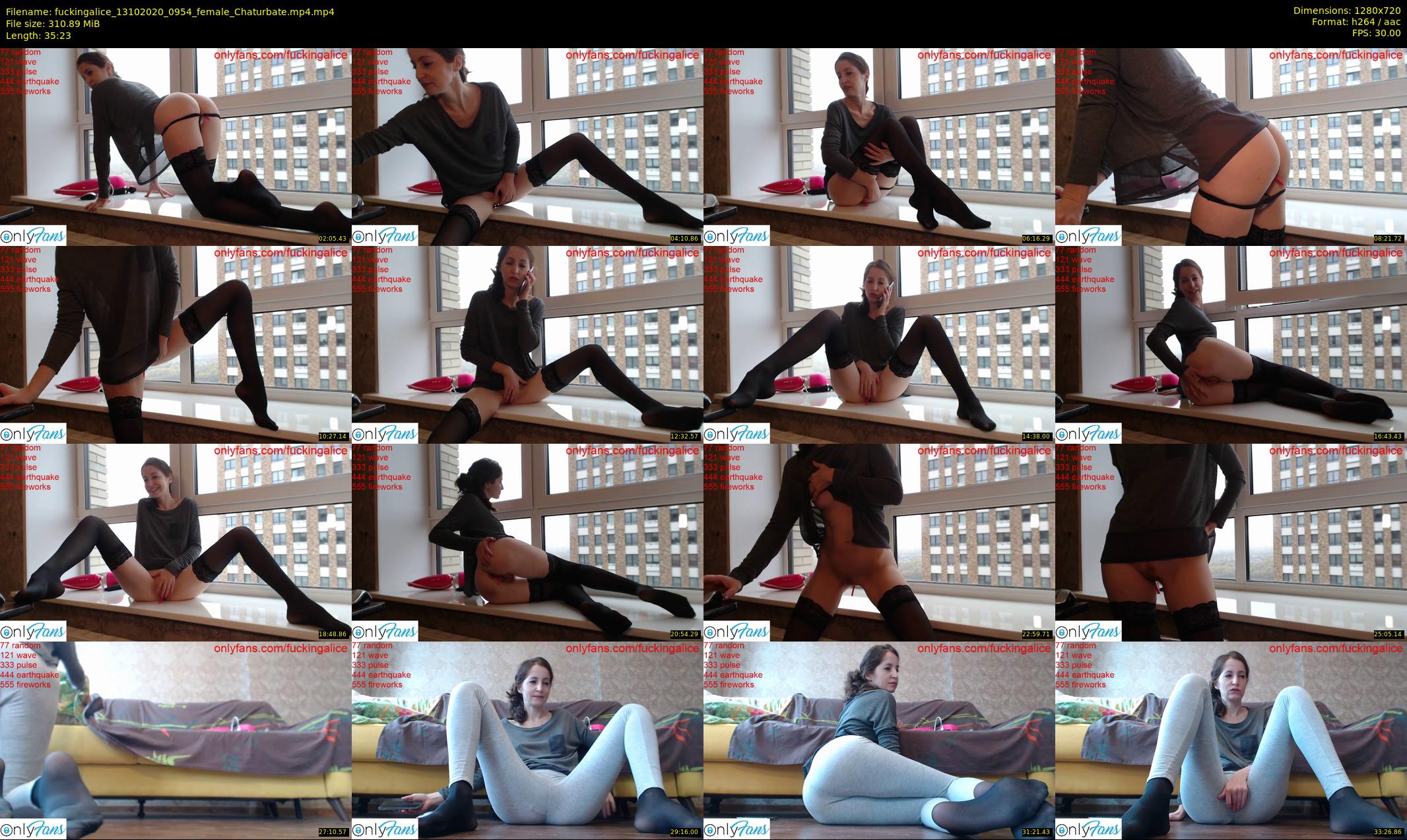 fuckingalice — 36 minute Chaturbate female cam show recording, 720p, Oct 13, 2020