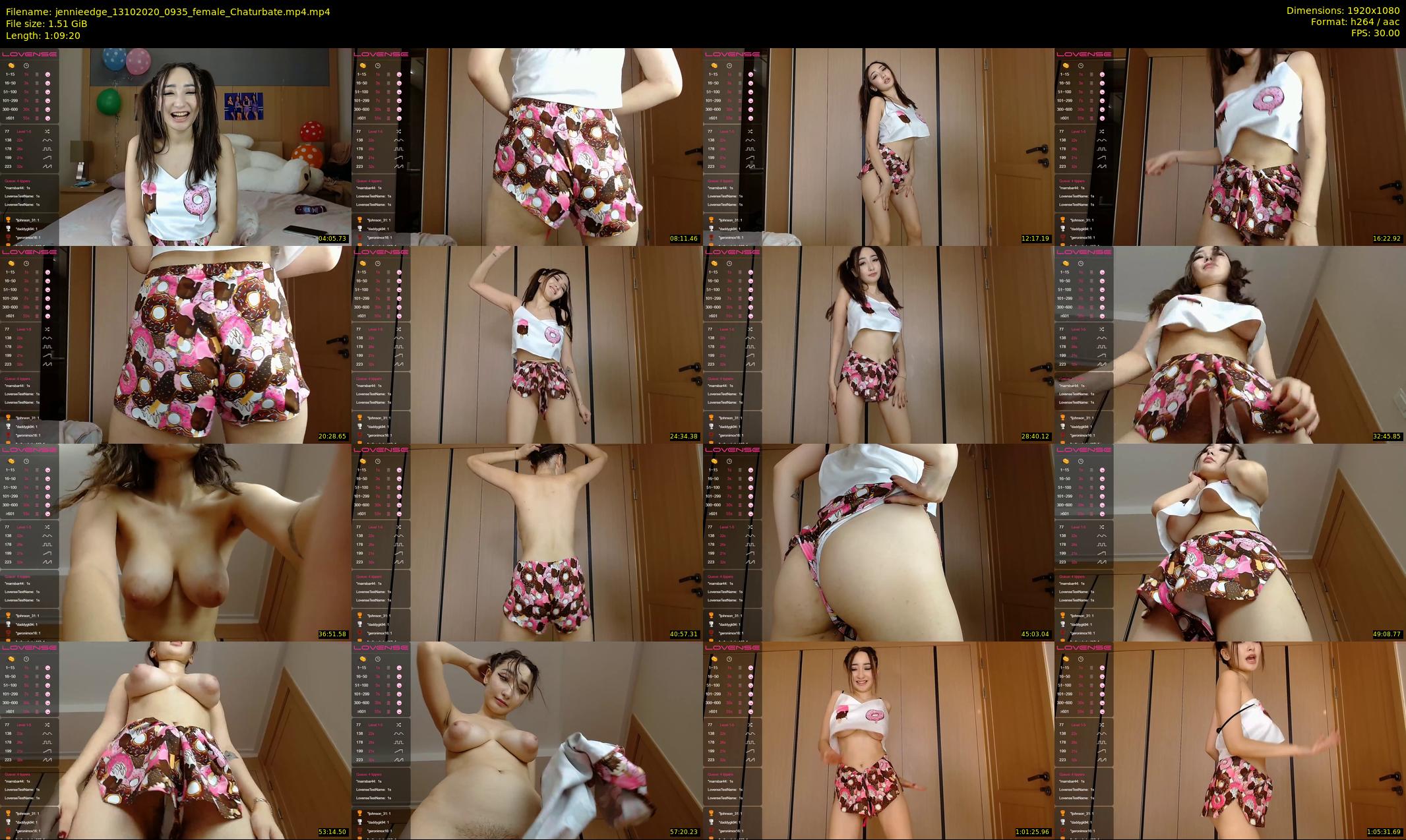 jennieedge — 70 minute Chaturbate female cam show recording, 1080p, Oct 13, 2020