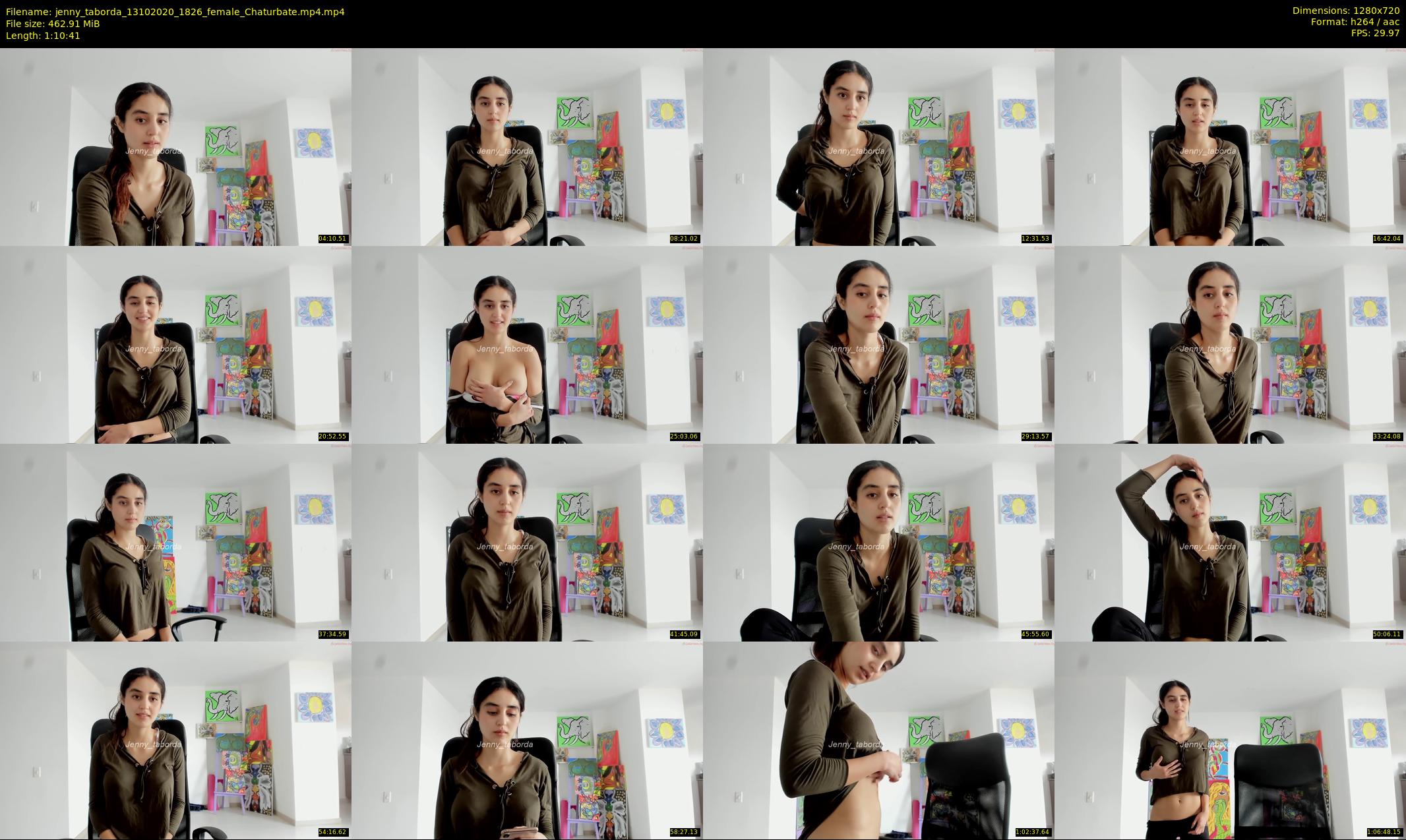 jenny_taborda — 71 minute Chaturbate female cam show recording, 720p, Oct 13, 2020