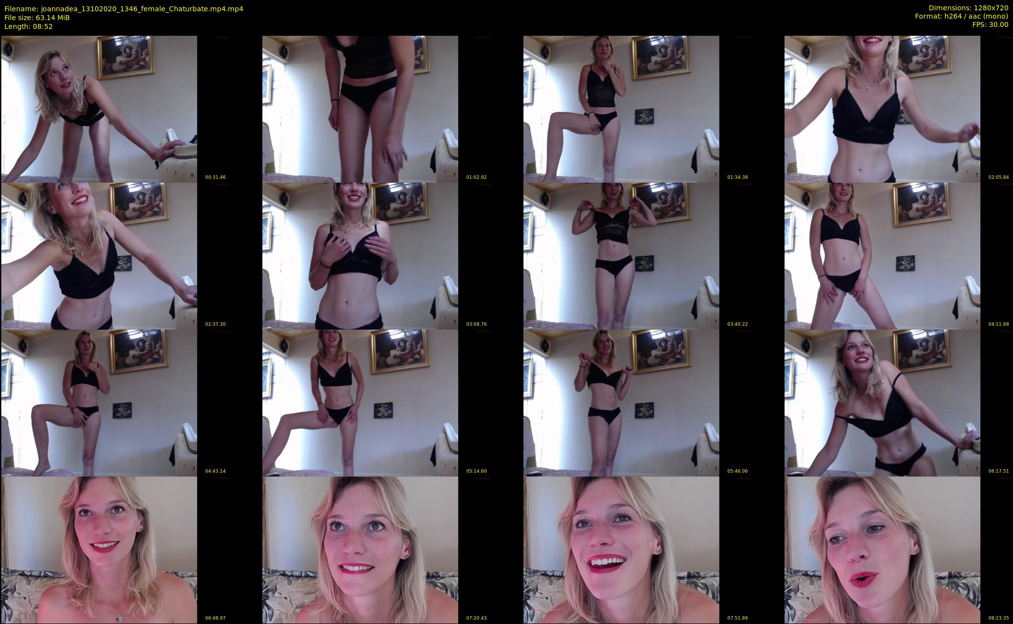 joannadea — 9 minute Chaturbate female cam show recording, 720p, Oct 13, 2020