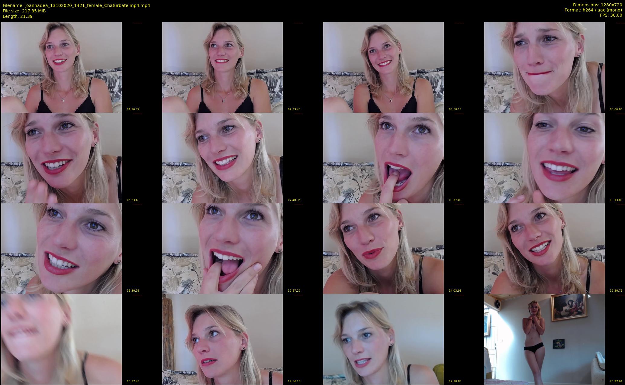 joannadea — 22 minute Chaturbate female cam show recording, 720p, Oct 13, 2020