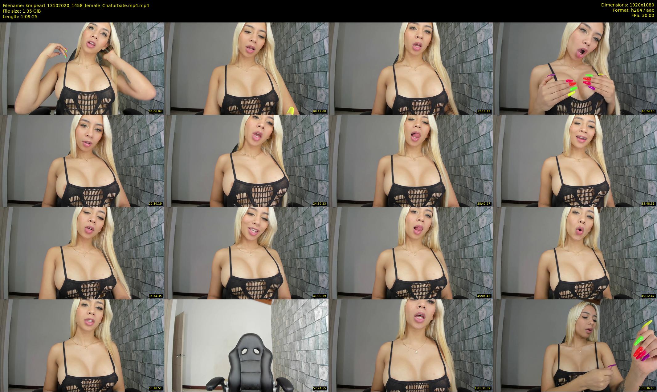 kmipearl — 70 minute Chaturbate female cam show recording, 1080p, Oct 13, 2020