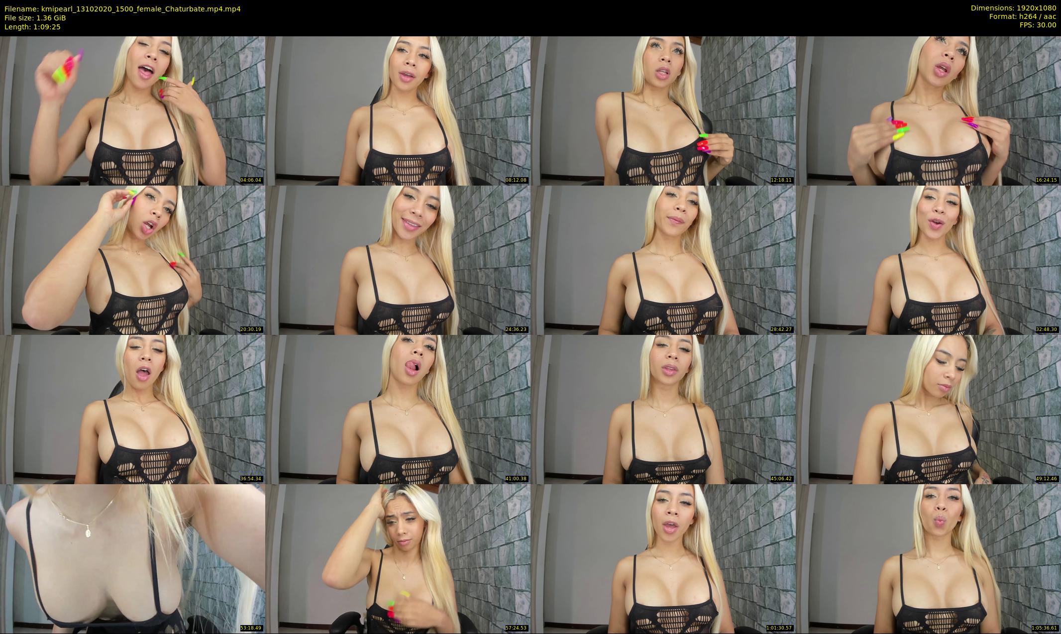 kmipearl — 70 minute Chaturbate female cam show recording, 1080p, Oct 13, 2020