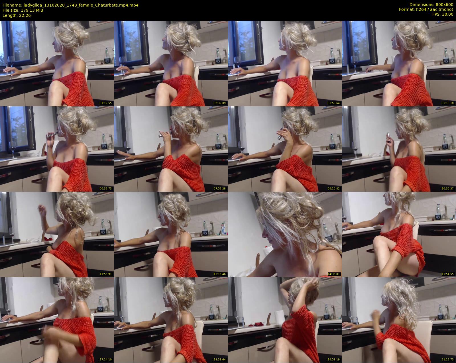 ladygilda — 23 minute Chaturbate female cam show recording, 480p, Oct 13, 2020