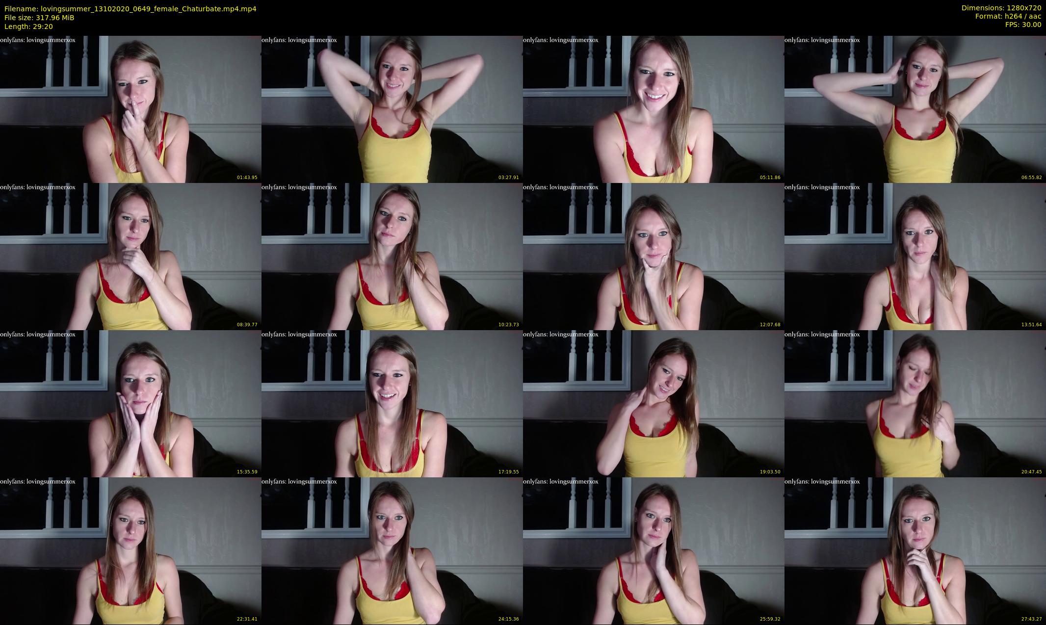 lovingsummer — 30 minute Chaturbate female cam show recording, 720p, Oct 13, 2020