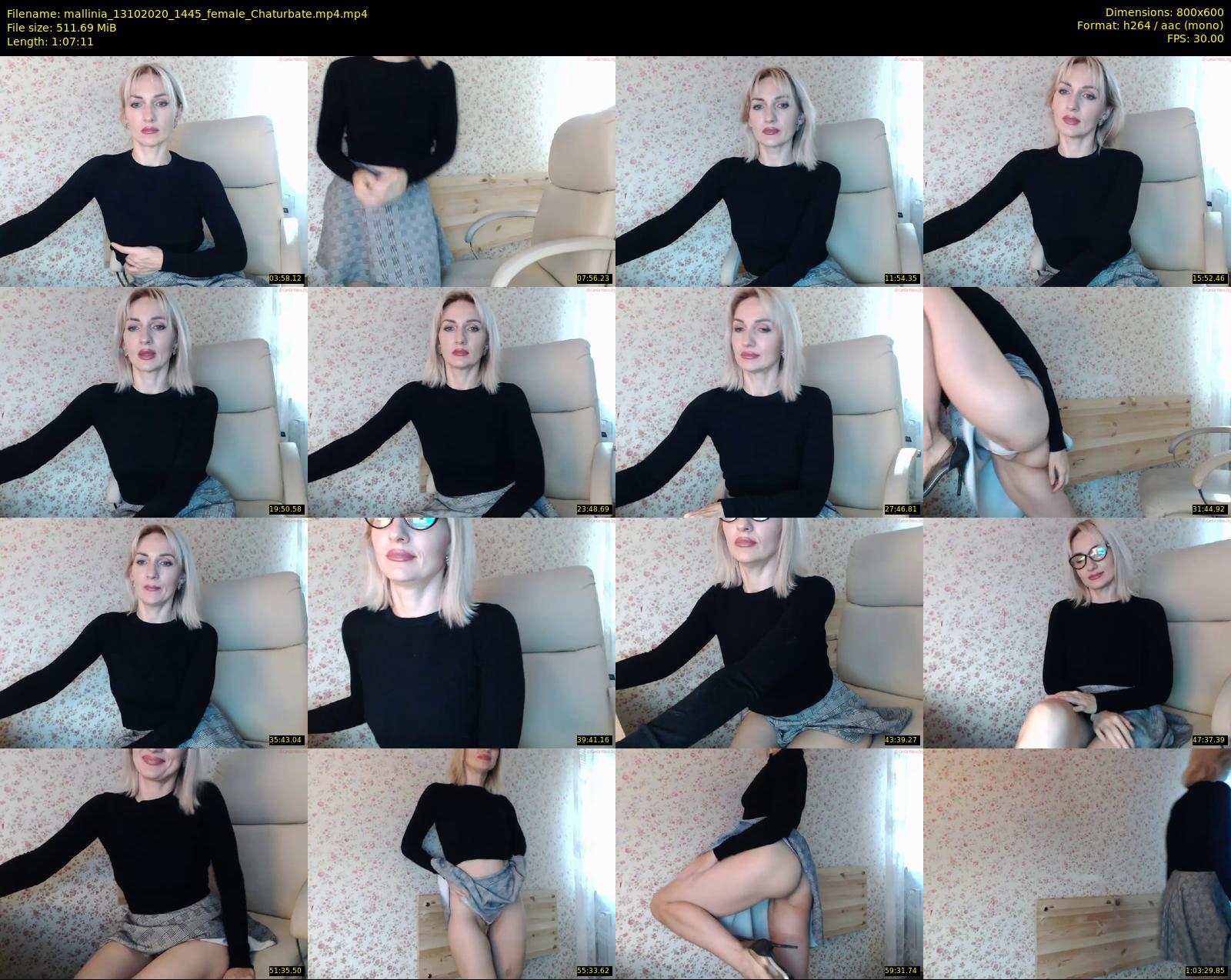 mallinia — 68 minute Chaturbate female cam show recording, 480p, Oct 13, 2020