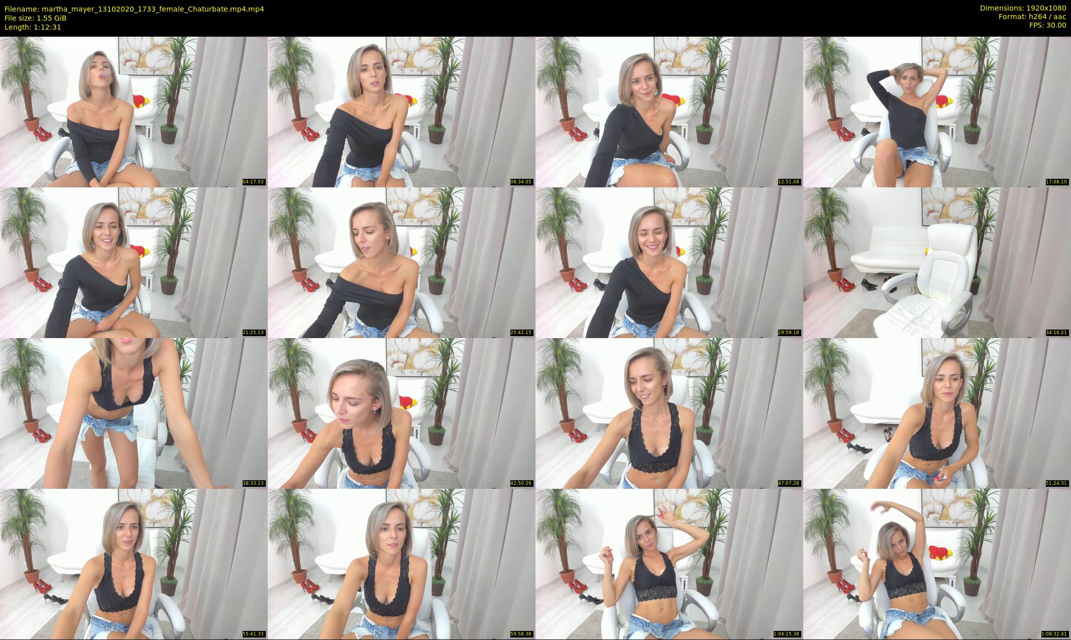 martha_mayer — 73 minute Chaturbate female cam show recording, 1080p, Oct 13, 2020
