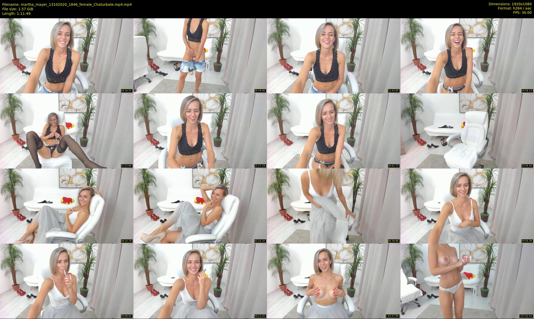 martha_mayer — 72 minute Chaturbate female cam show recording, 1080p, Oct 13, 2020