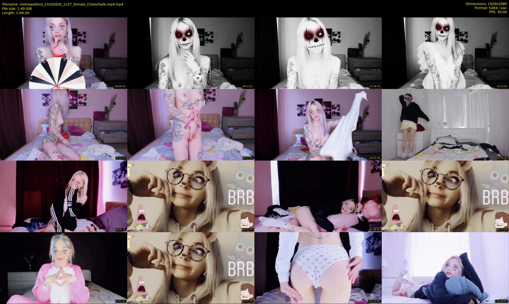 melissaallens — 70 minute Chaturbate female cam show recording, 1080p, Oct 13, 2020