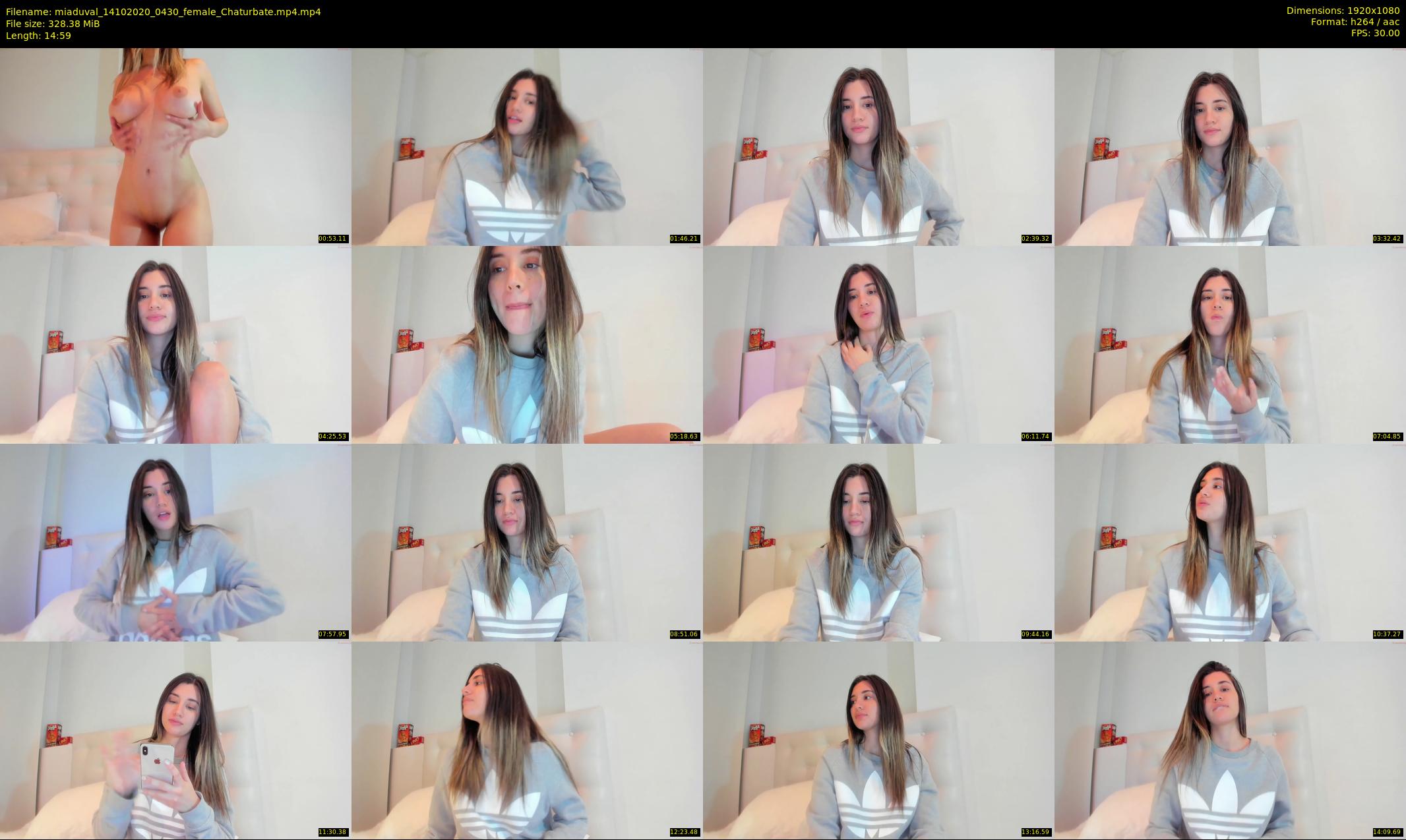 miaduval — 15 minute Chaturbate female cam show recording, 1080p, Oct 14, 2020