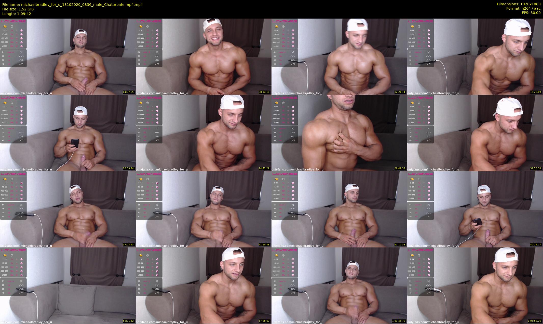 michaelbradley_for_u — 70 minute Chaturbate male cam show recording, 1080p, Oct 13, 2020