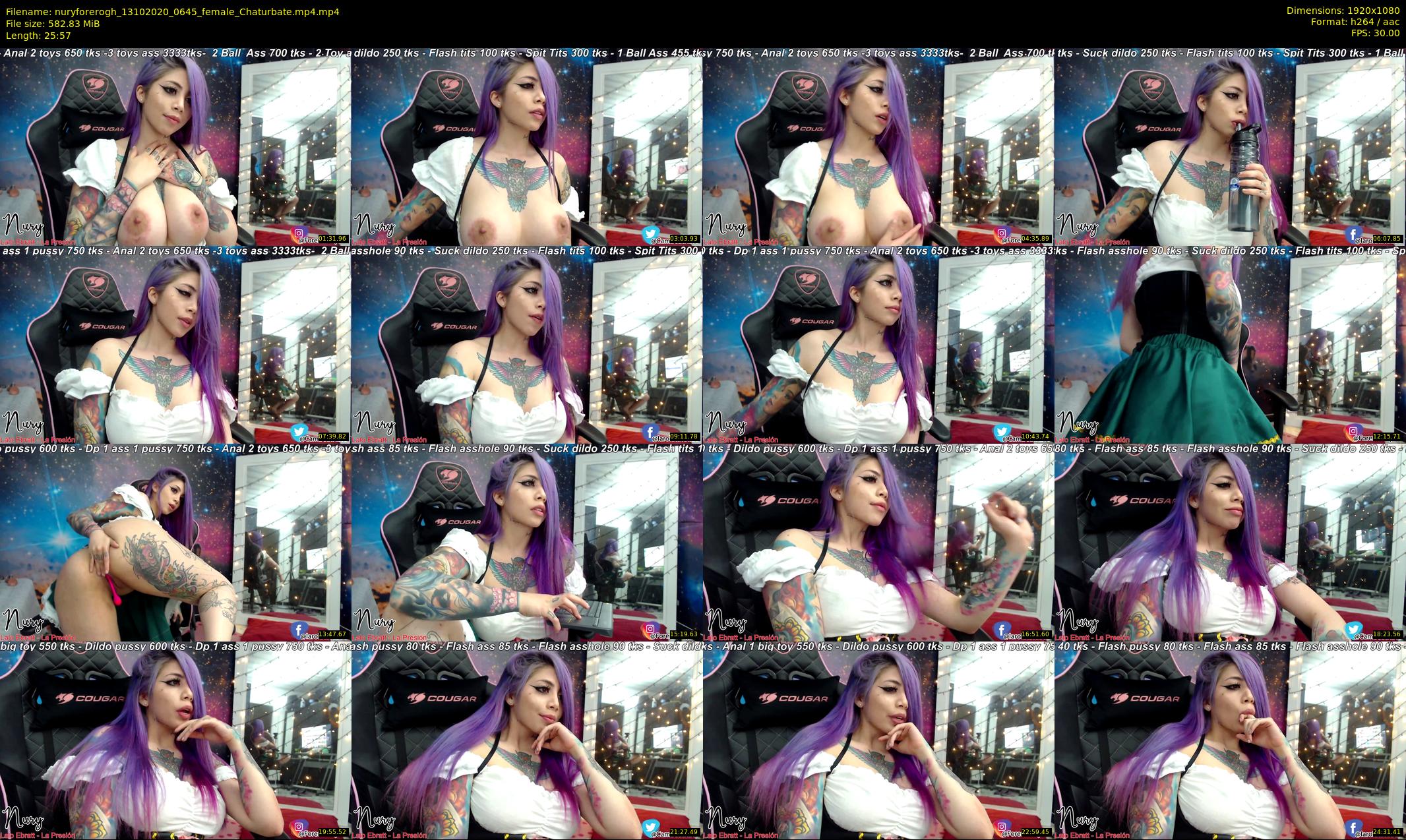 nuryforerogh — 26 minute Chaturbate female cam show recording, 1080p, Oct 13, 2020