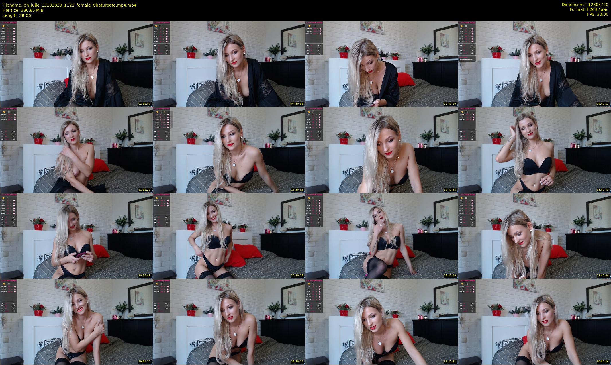 oh_julie — 39 minute Chaturbate female cam show recording, 720p, Oct 13, 2020