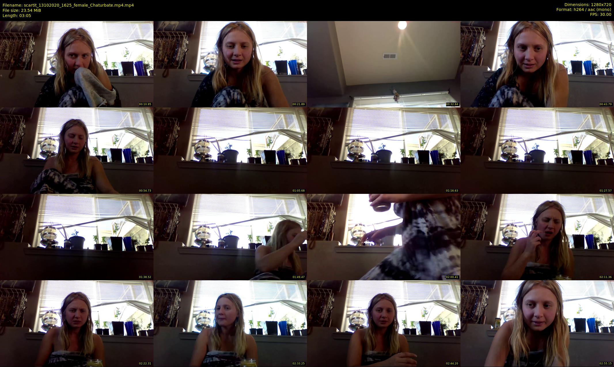 scartit — 4 minute Chaturbate female cam show recording, 720p, Oct 13, 2020