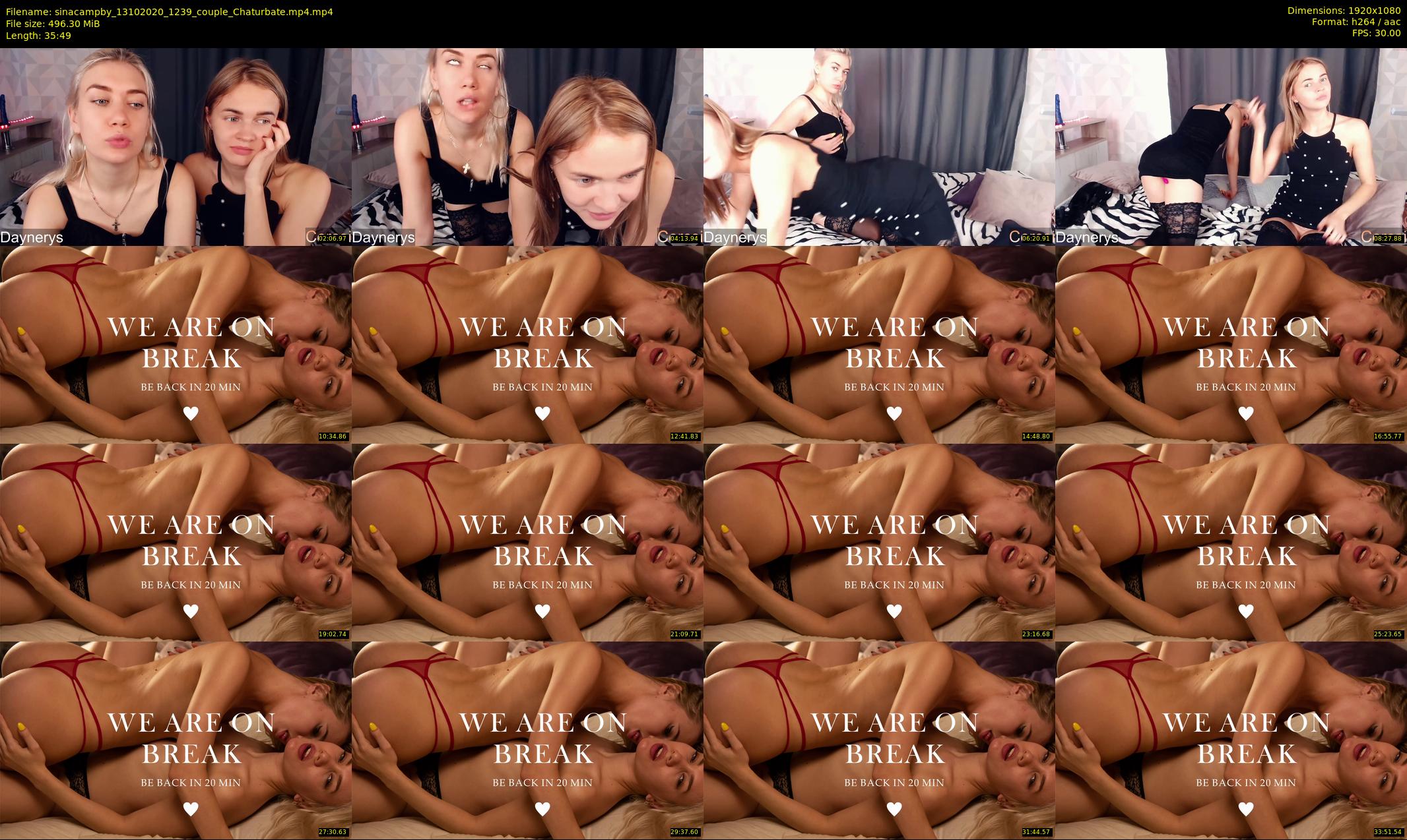 sinacampby — 36 minute Chaturbate couple cam show recording, 1080p, Oct 13, 2020