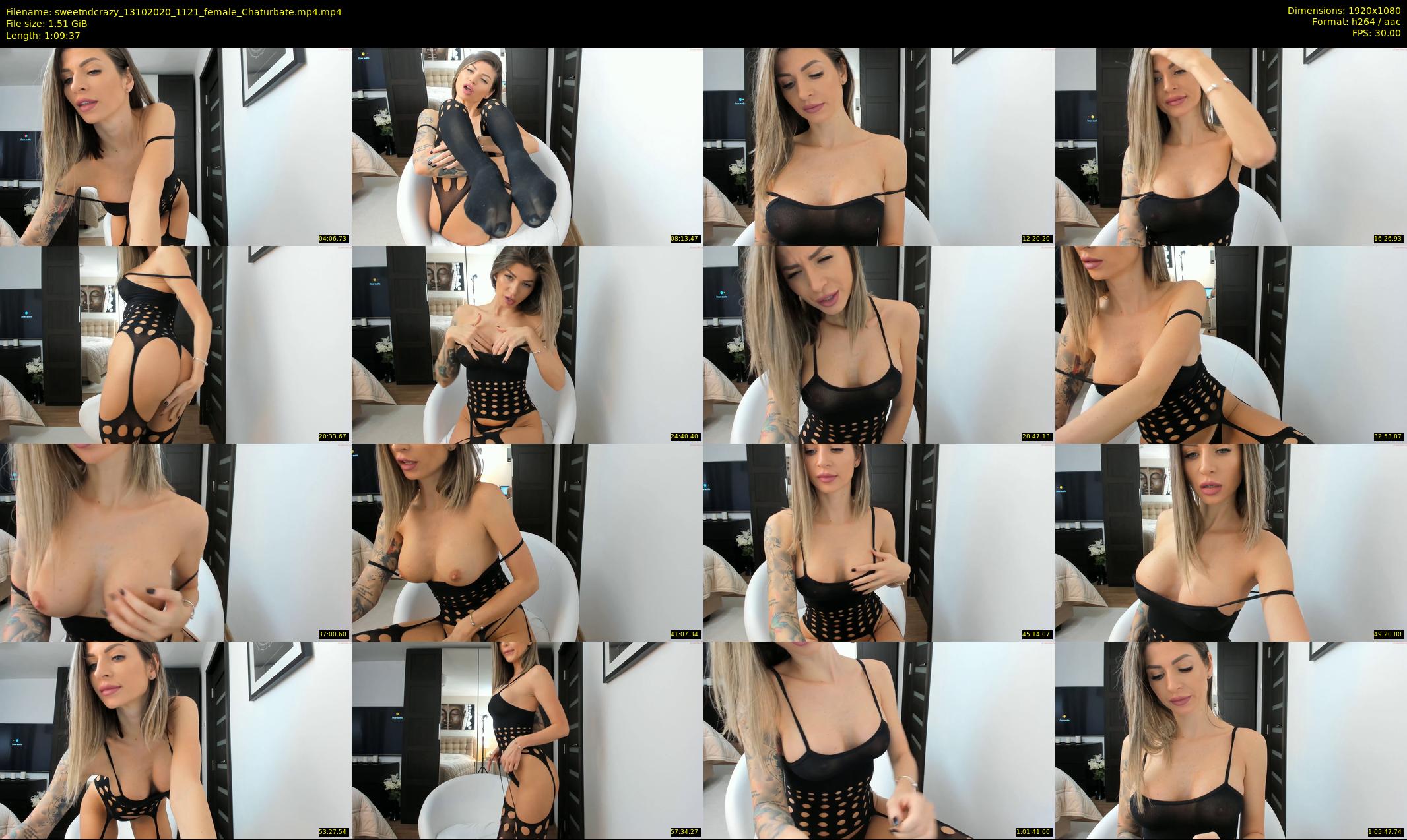 sweetndcrazy — 70 minute Chaturbate female cam show recording, 1080p, Oct 13, 2020