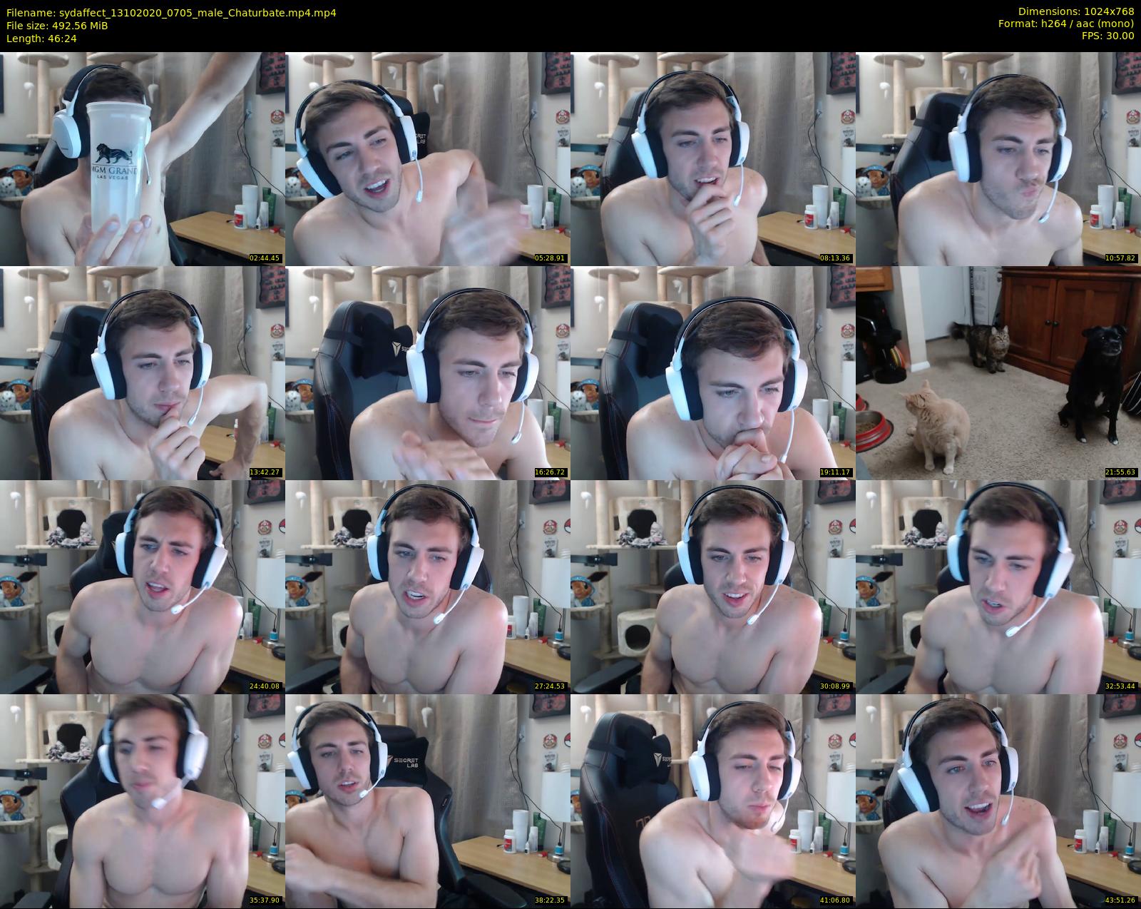 sydaffect — 47 minute Chaturbate male cam show recording, 720p, Oct 13, 2020
