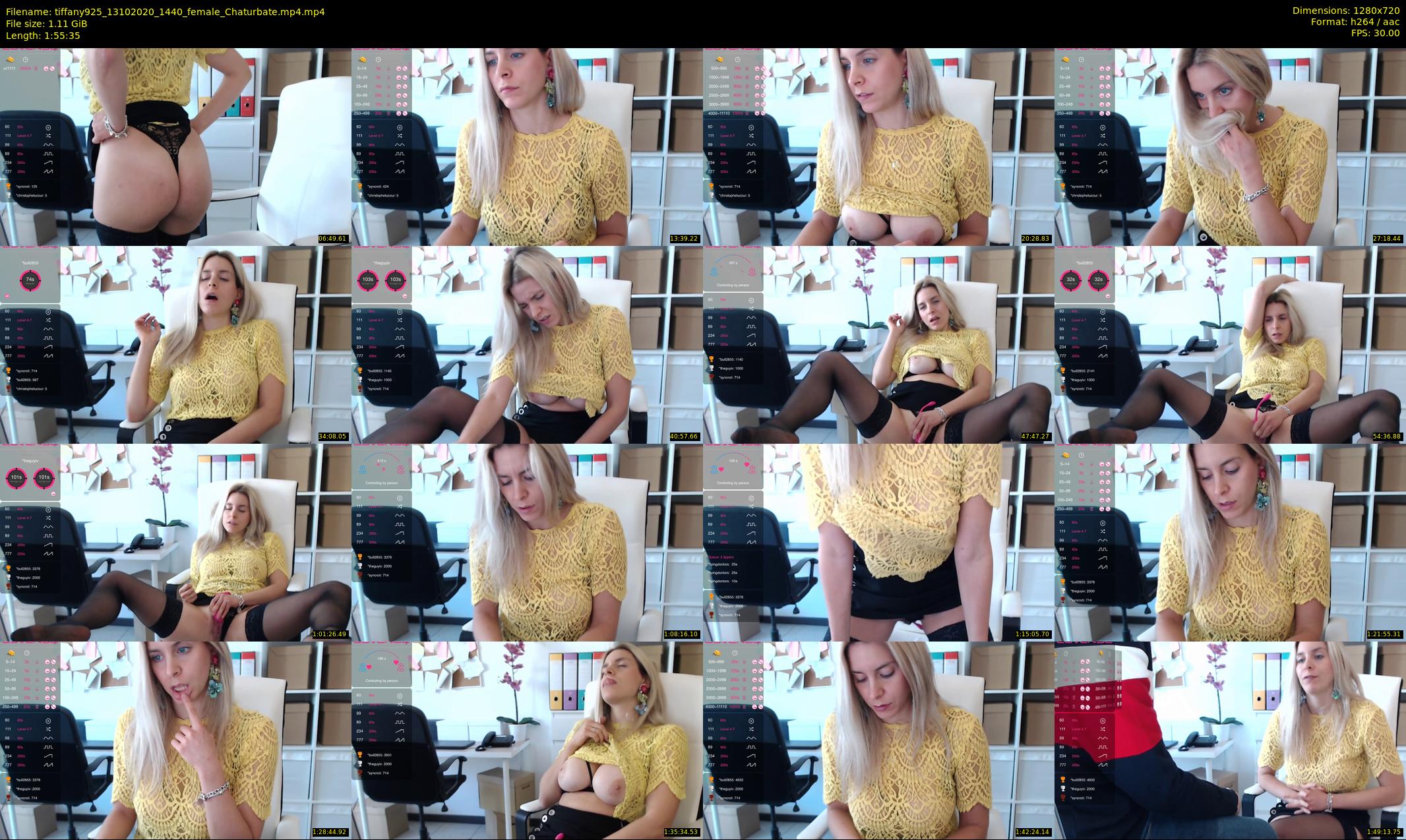 tiffany925 — 116 minute Chaturbate female cam show recording, 720p, Oct 13, 2020