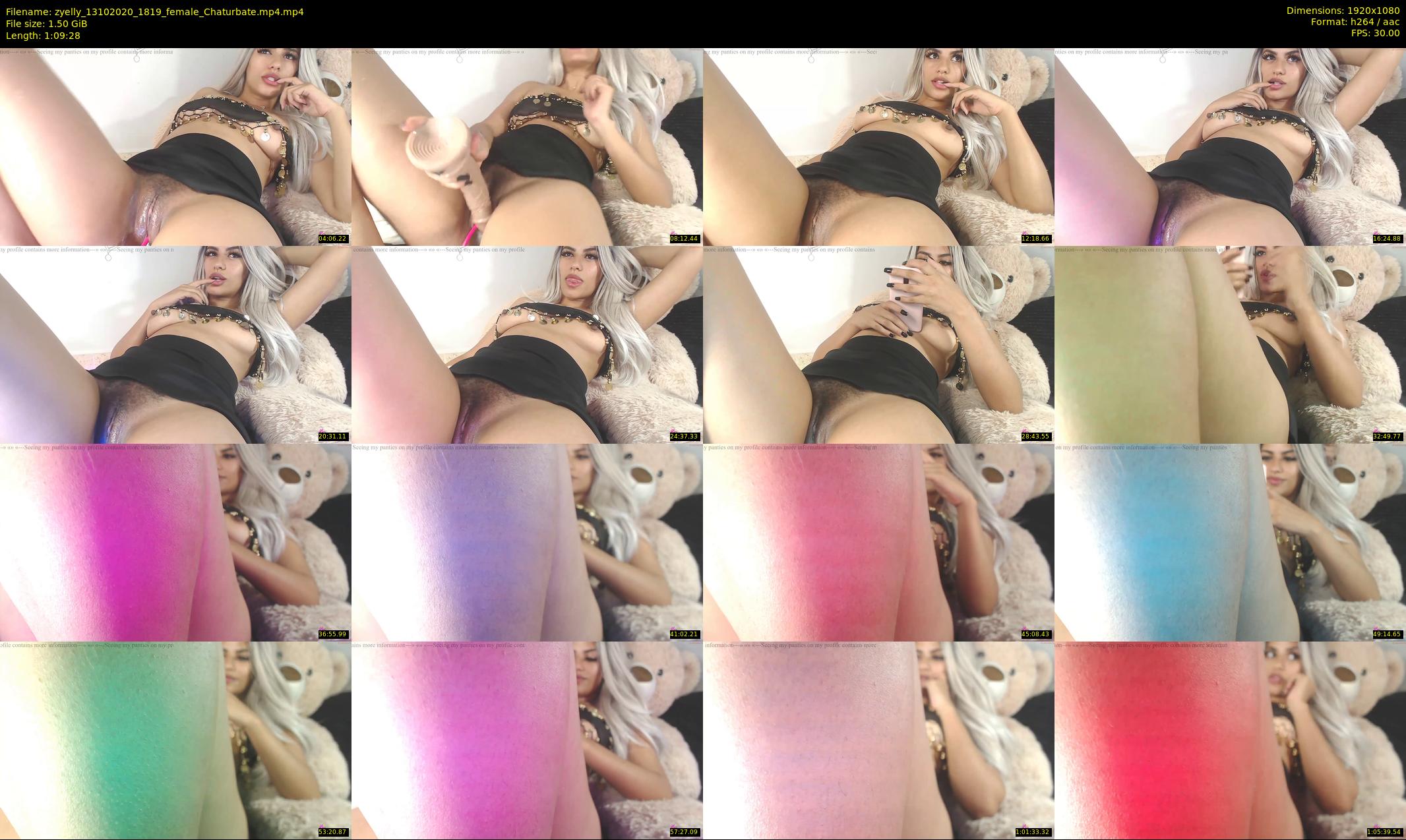 zyelly — 70 minute Chaturbate female cam show recording, 1080p, Oct 13, 2020