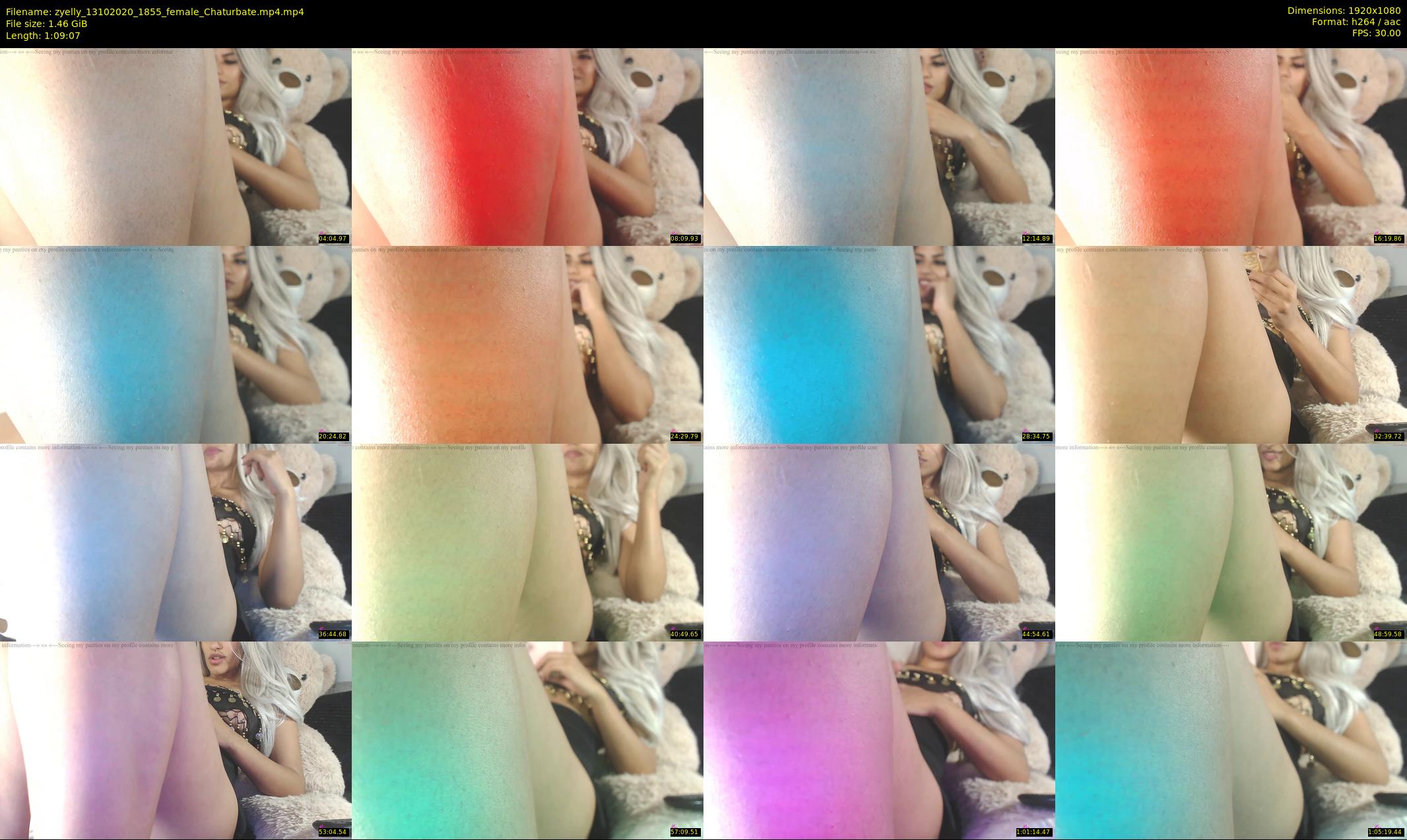 zyelly — 70 minute Chaturbate female cam show recording, 1080p, Oct 13, 2020