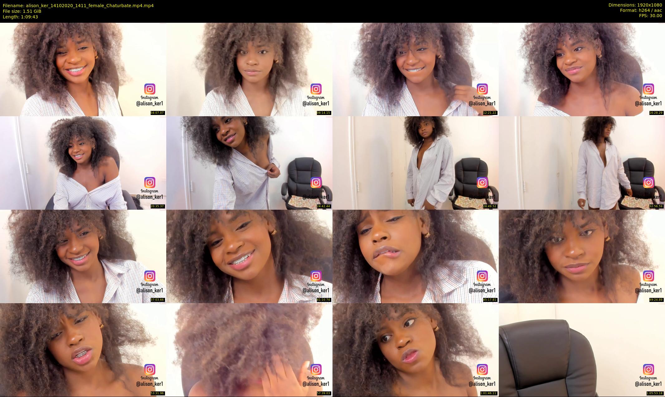 alison_ker — 70 minute Chaturbate female cam show recording, 1080p, Oct 14, 2020