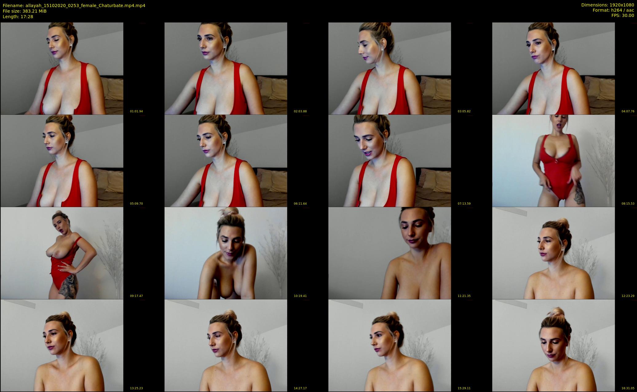 allayah — 18 minute Chaturbate female cam show recording, 1080p, Oct 15, 2020