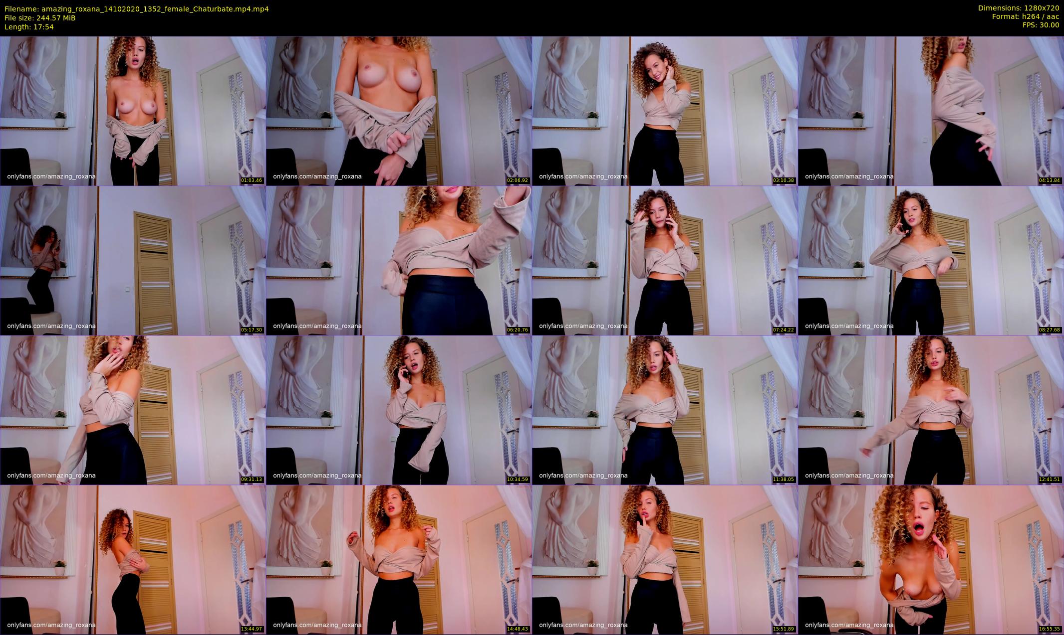 amazing_roxana — 18 minute Chaturbate female cam show recording, 720p, Oct 14, 2020