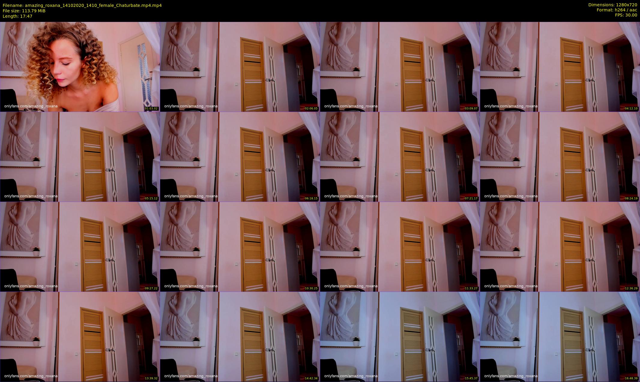 amazing_roxana — 18 minute Chaturbate female cam show recording, 720p, Oct 14, 2020