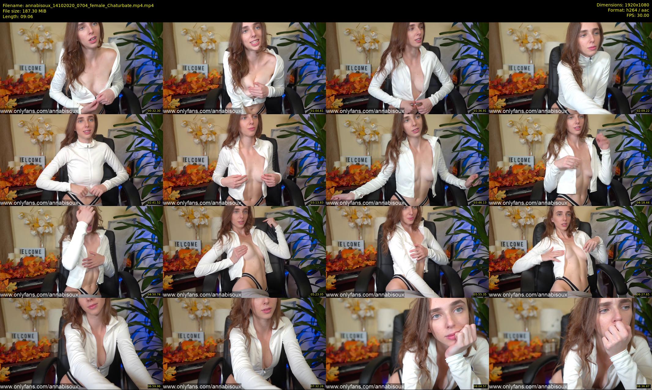 annabisoux — 10 minute Chaturbate female cam show recording, 1080p, Oct 14, 2020