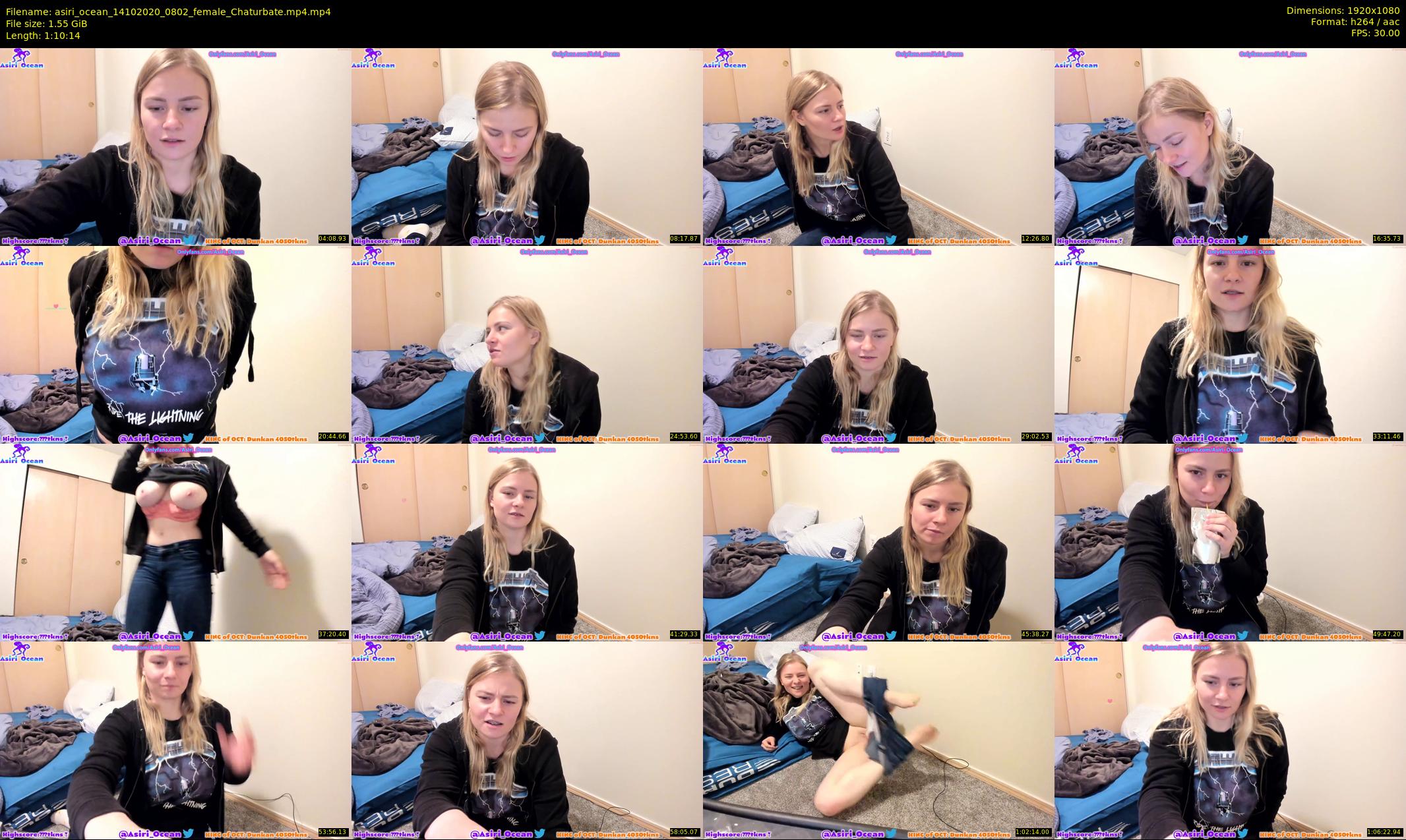 asiri_ocean — 71 minute Chaturbate female cam show recording, 1080p, Oct 14, 2020
