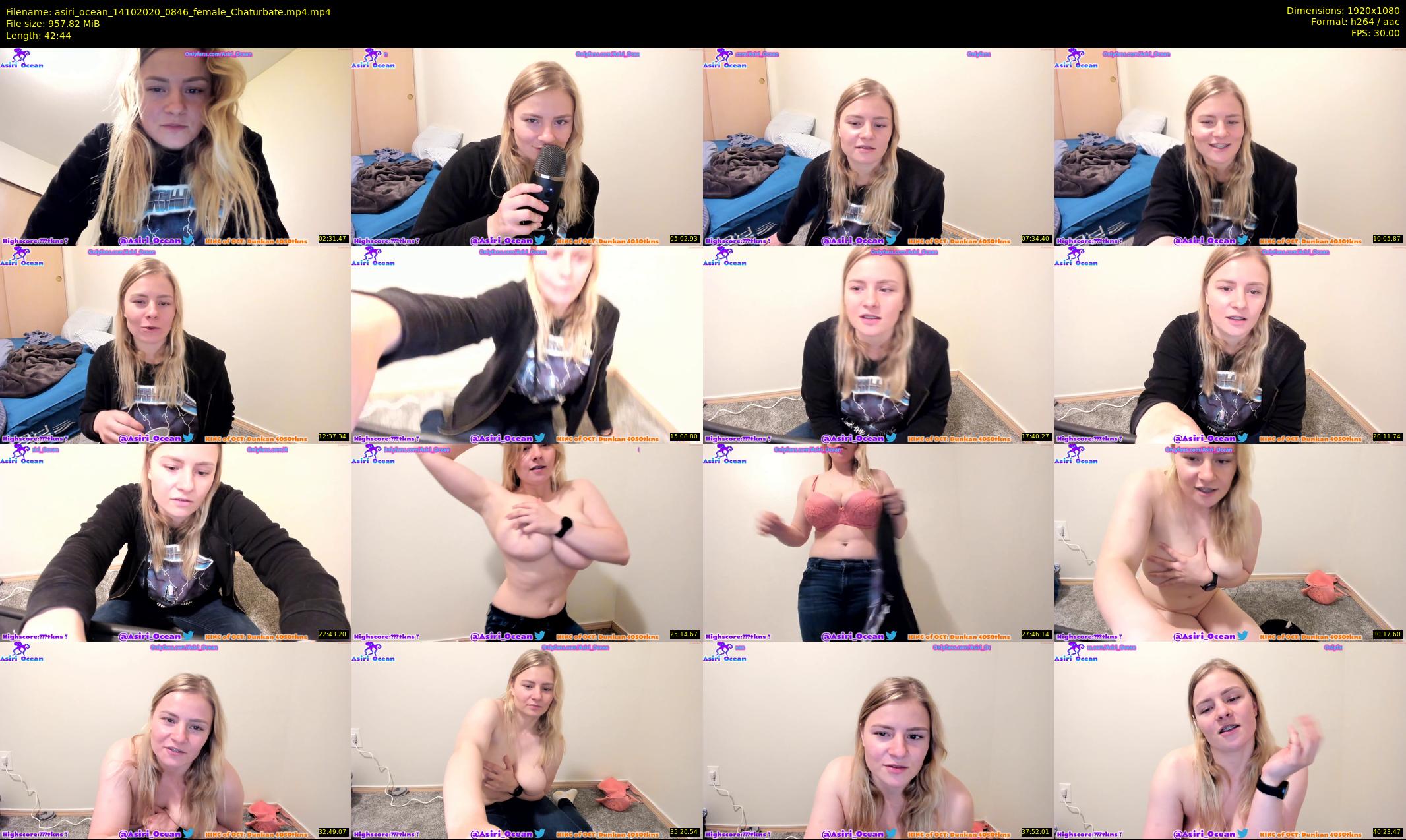 asiri_ocean — 43 minute Chaturbate female cam show recording, 1080p, Oct 14, 2020