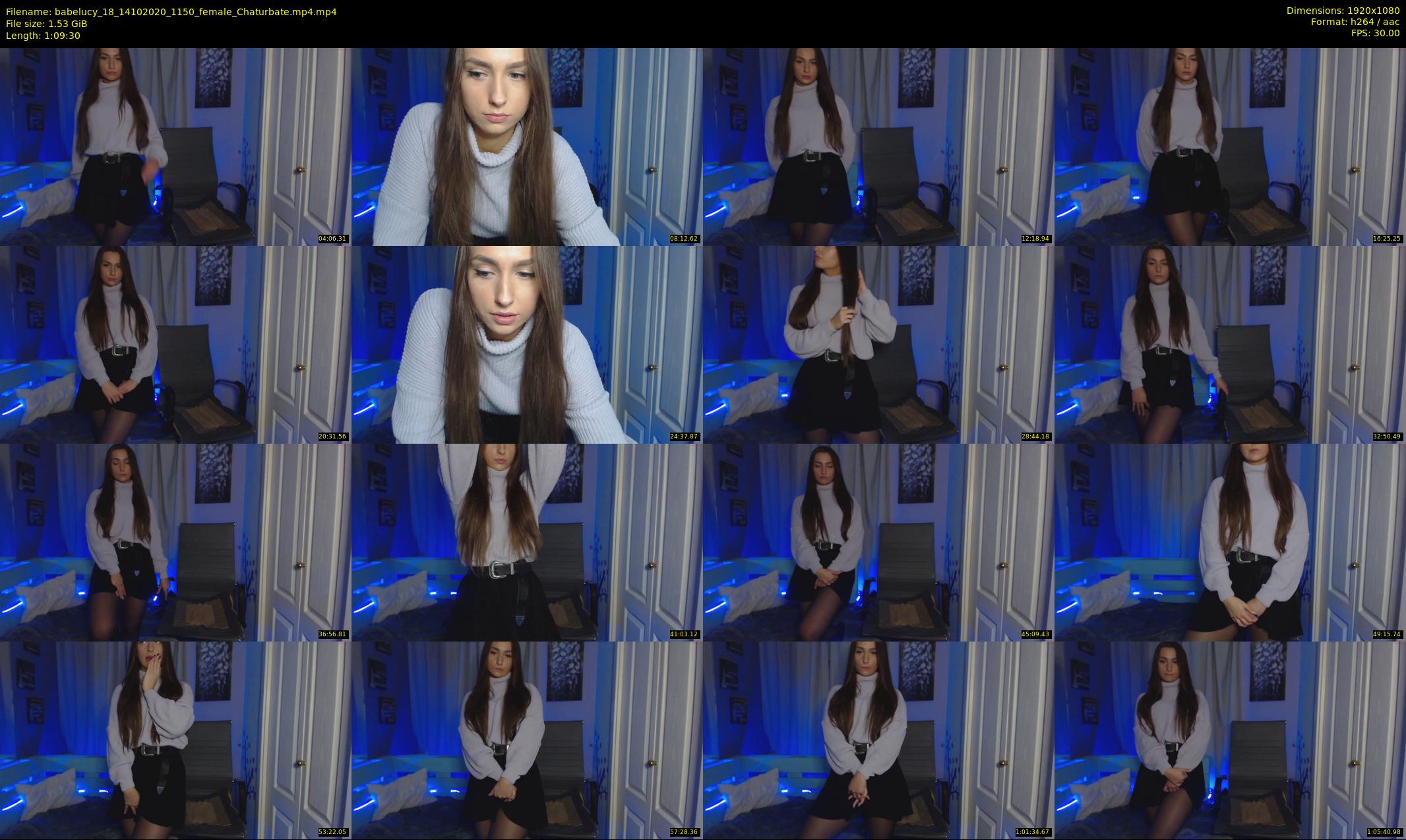 babelucy_18 — 70 minute Chaturbate female cam show recording, 1080p, Oct 14, 2020