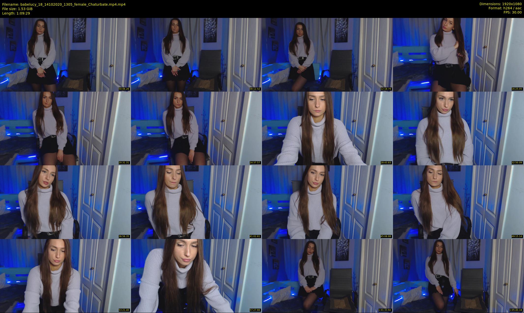babelucy_18 — 70 minute Chaturbate female cam show recording, 1080p, Oct 14, 2020