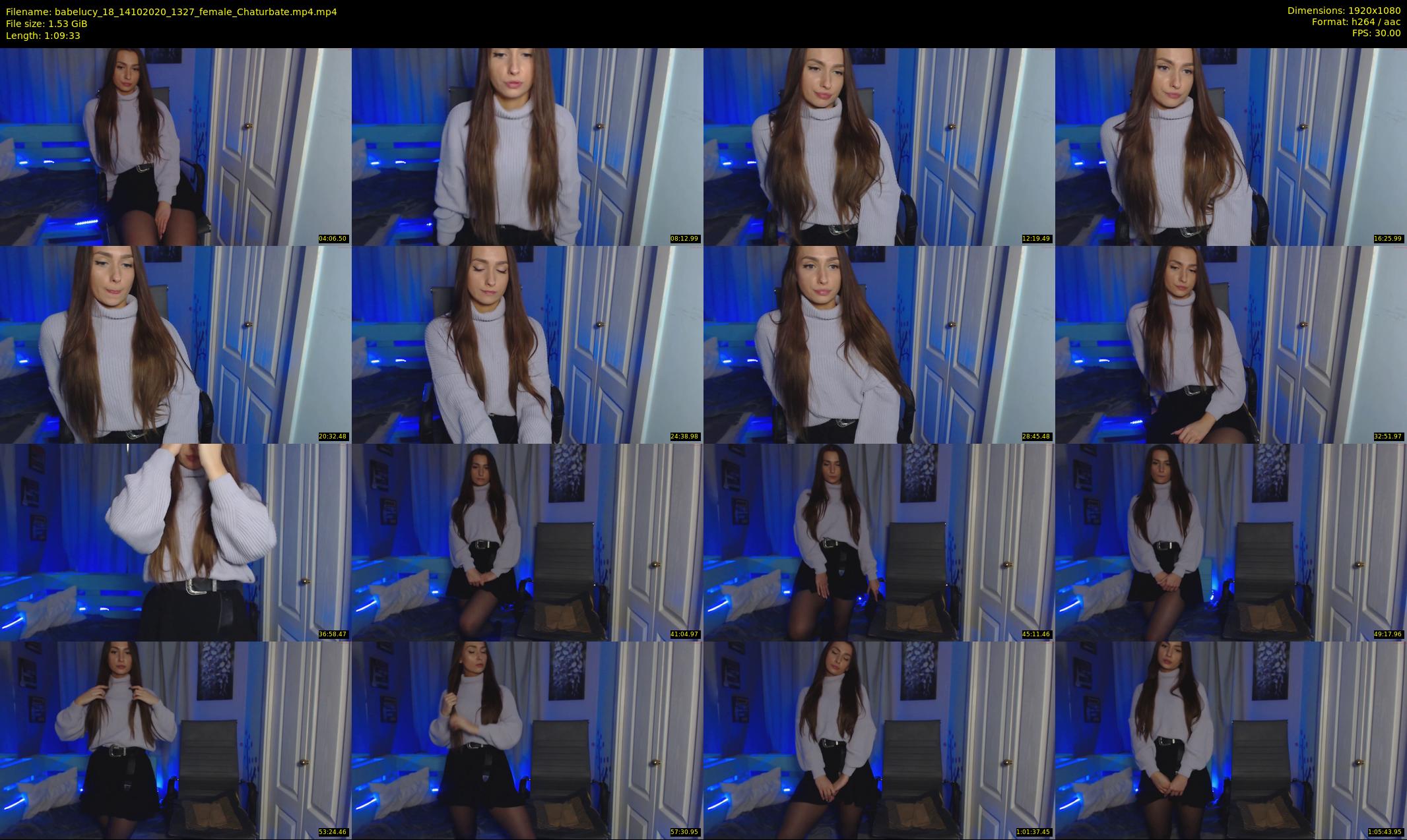 babelucy_18 — 70 minute Chaturbate female cam show recording, 1080p, Oct 14, 2020