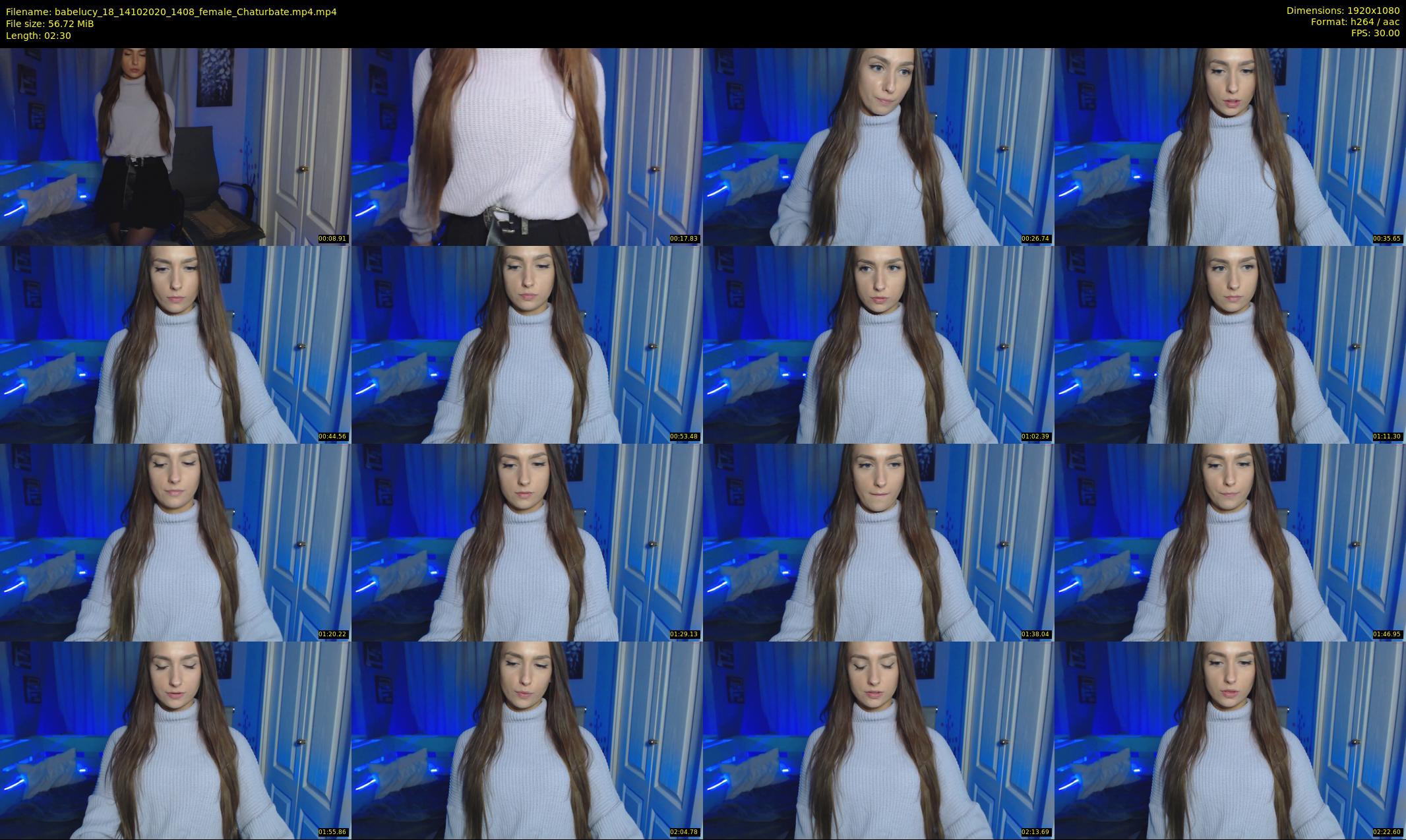 babelucy_18 — 3 minute Chaturbate female cam show recording, 1080p, Oct 14, 2020