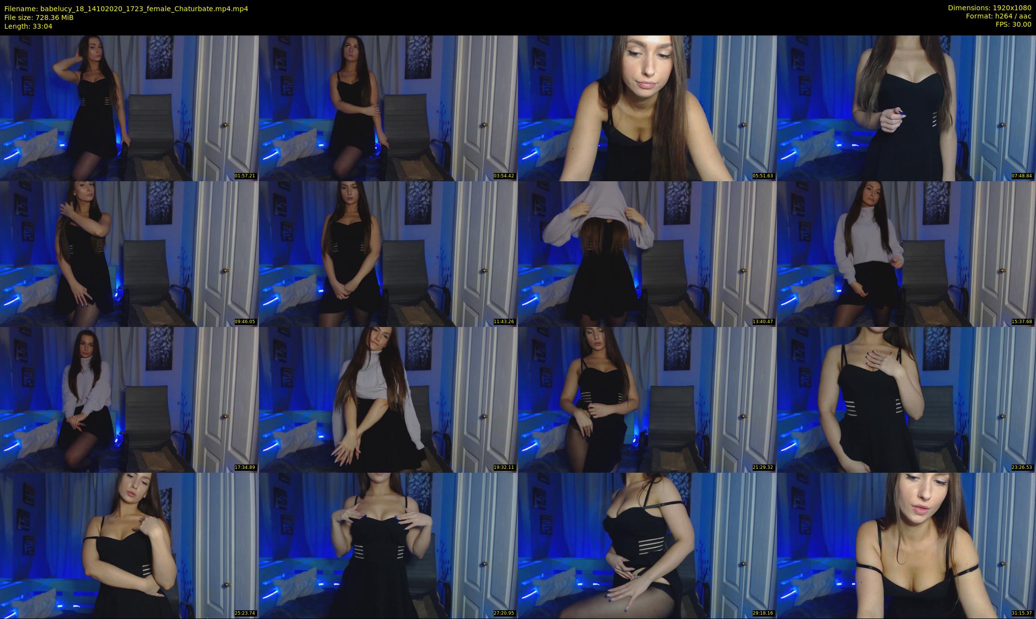 babelucy_18 — 34 minute Chaturbate female cam show recording, 1080p, Oct 14, 2020