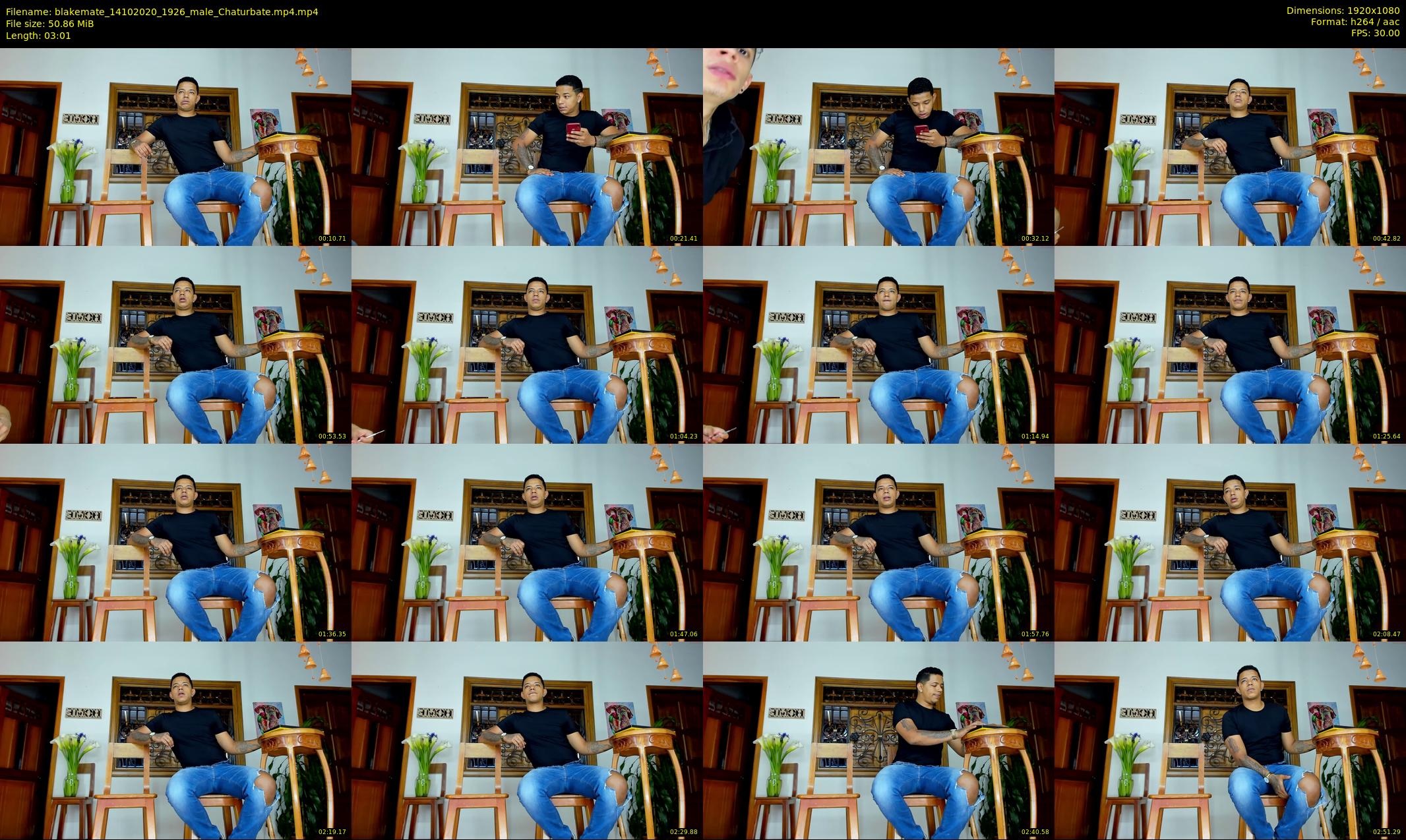 blakemate — 4 minute Chaturbate male cam show recording, 1080p, Oct 14, 2020